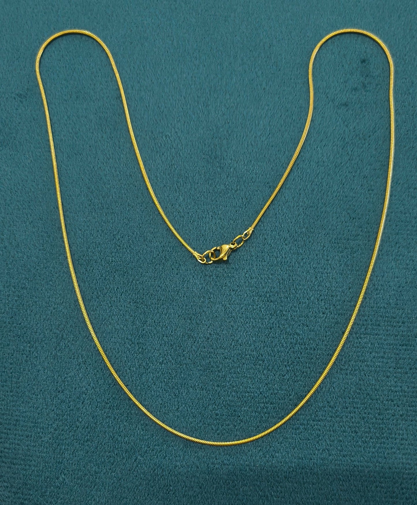 Antitarnish Unisex Fine Rope Chain 18K Gold Plated