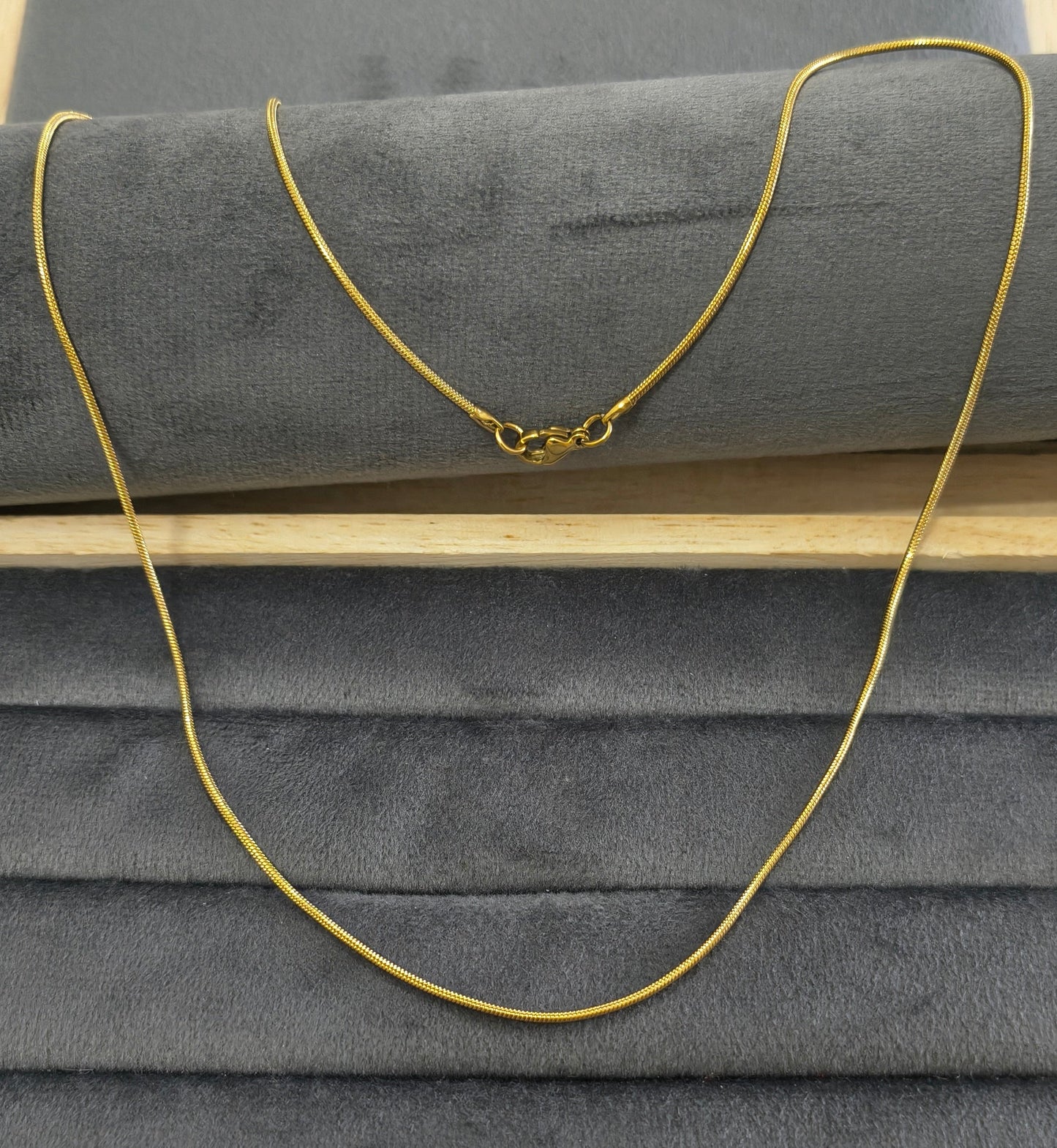 Antitarnish Unisex Fine Rope Chain 18K Gold Plated