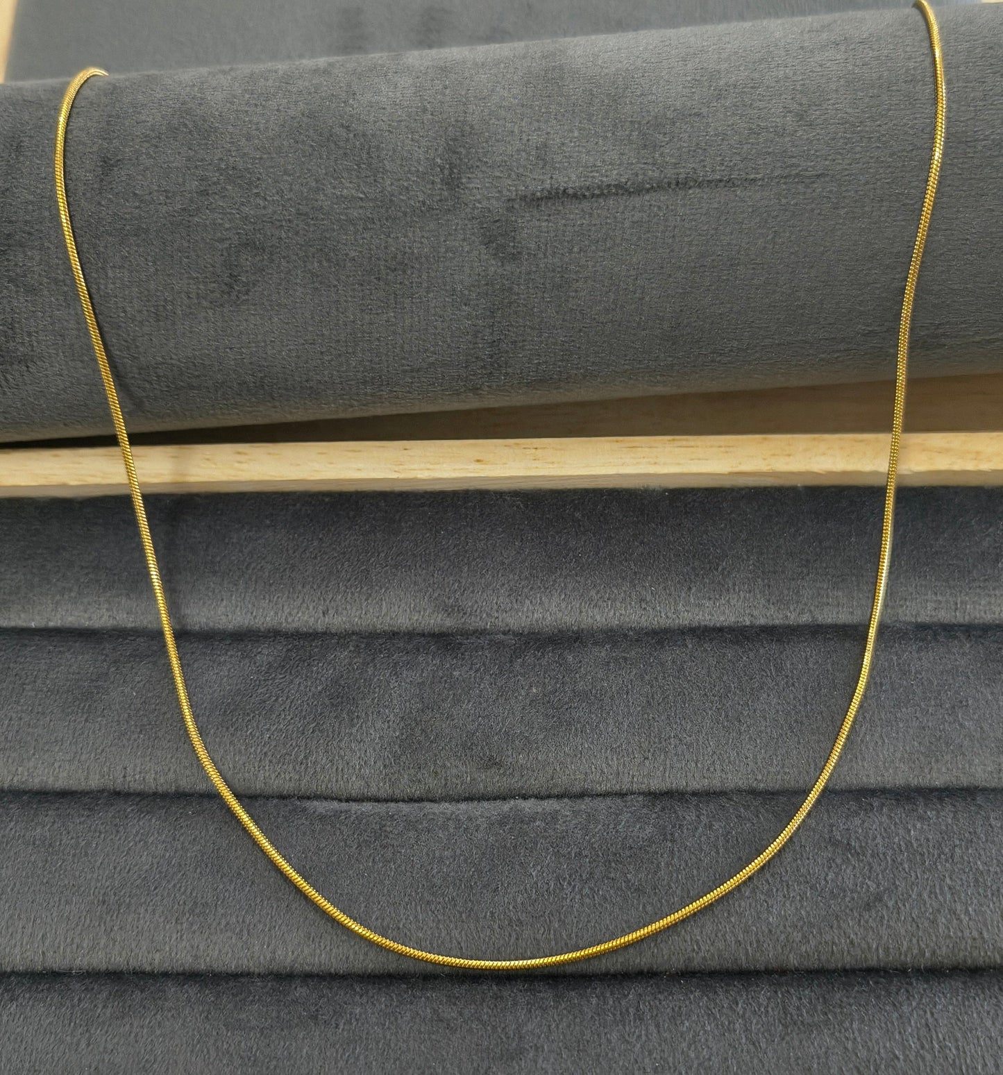 Antitarnish Unisex Fine Rope Chain 18K Gold Plated