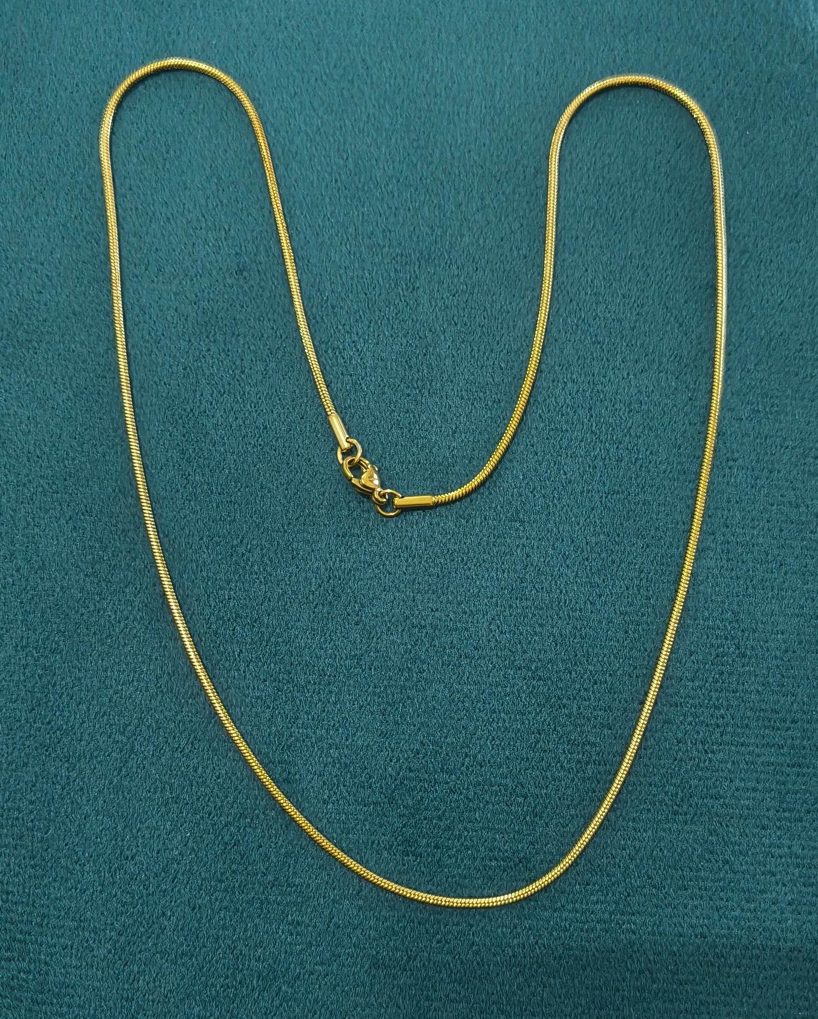 Antitarnish Unisex Rope Chain 18K Gold Plated