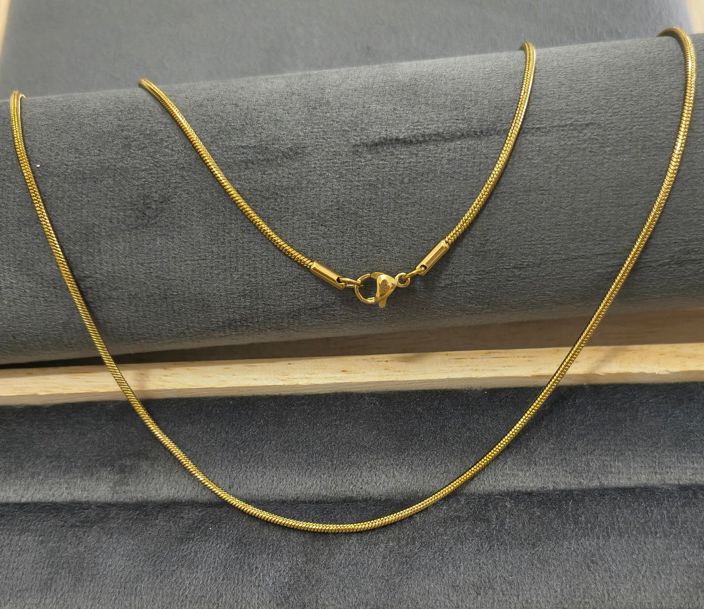 Antitarnish Unisex Rope Chain 18K Gold Plated