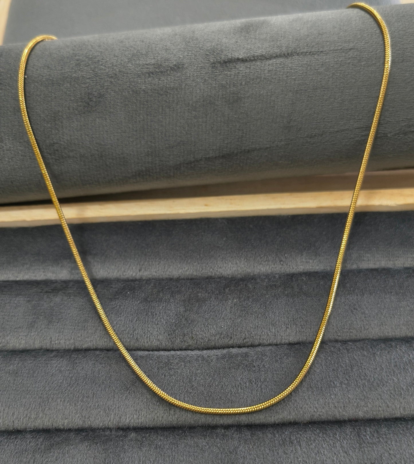 Antitarnish Unisex Rope Chain 18K Gold Plated