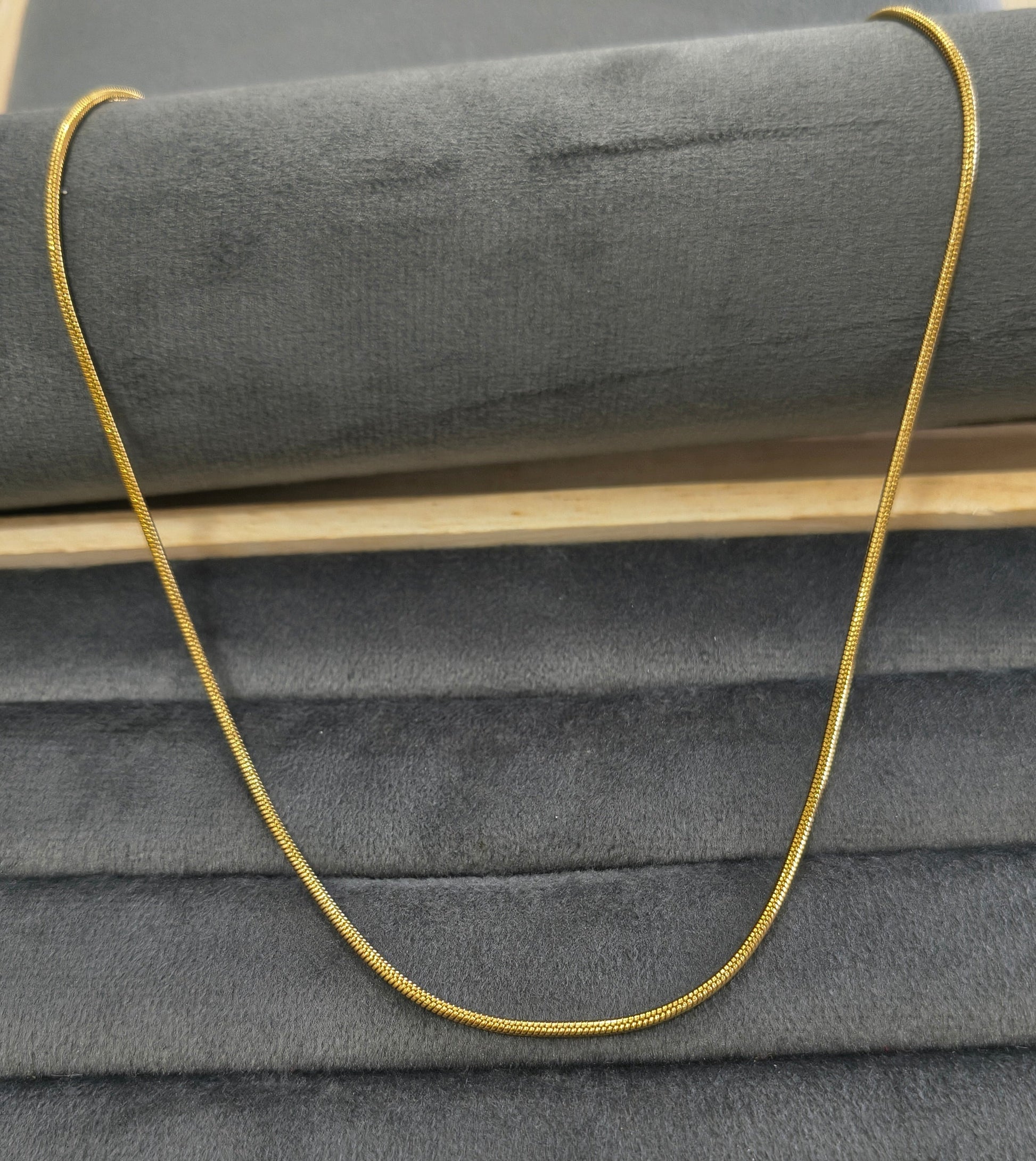 Antitarnish Unisex Rope Chain 18K Gold Plated