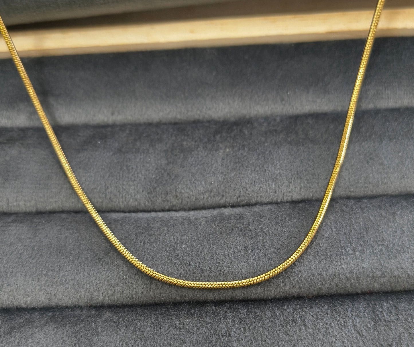 Antitarnish Unisex Rope Chain 18K Gold Plated