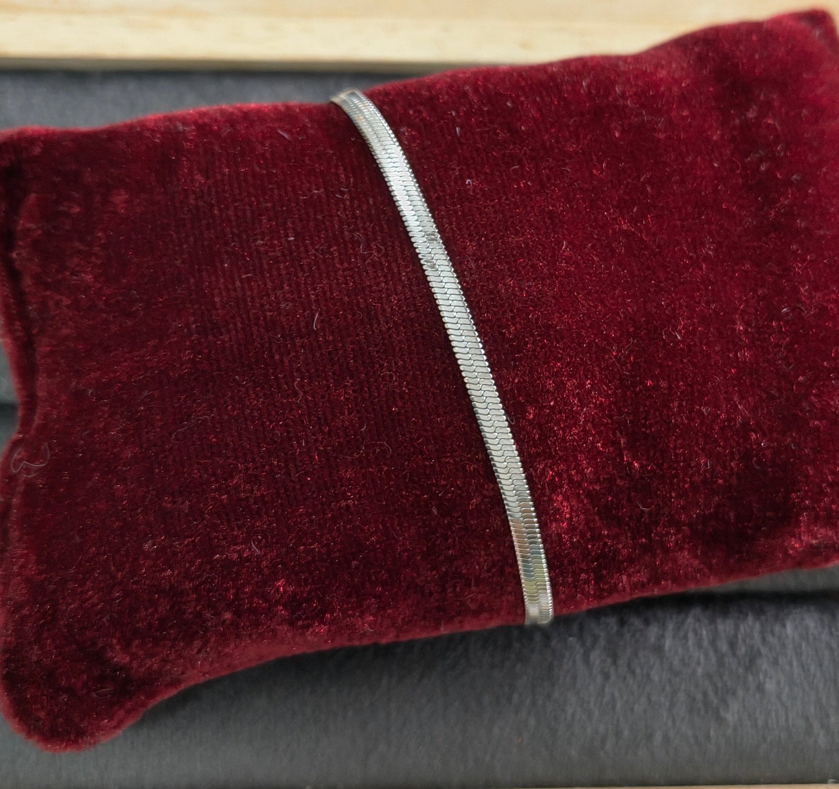 Antitarnish Unisex Snake Chain Bracelet Silver Plated