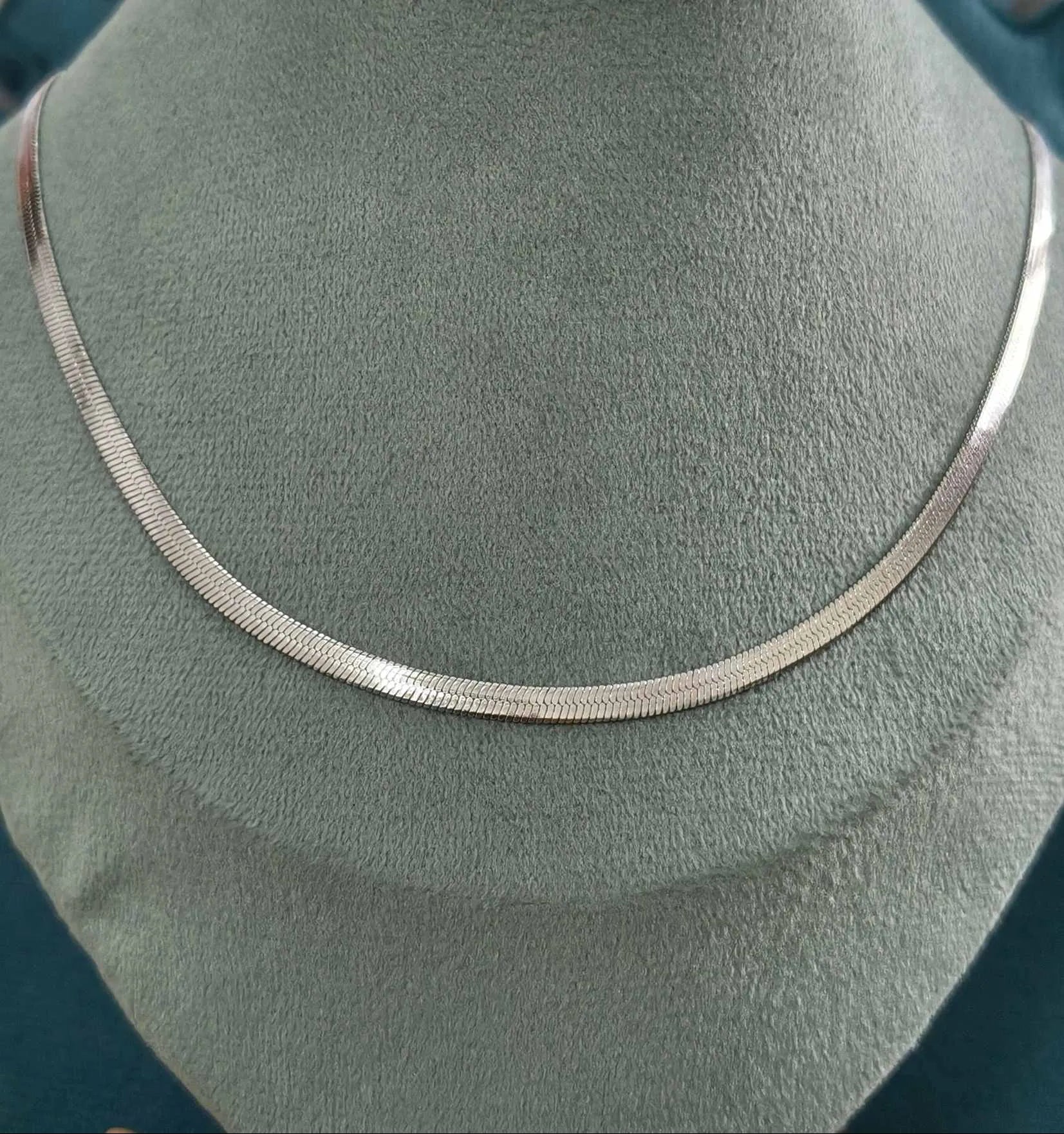 Antitarnish Unisex Snake Chain Silver Plated