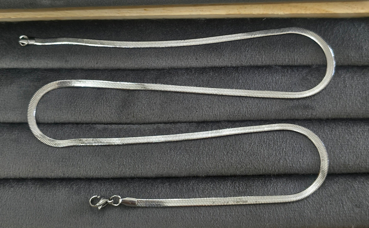 Antitarnish Unisex Snake Chain Silver Plated