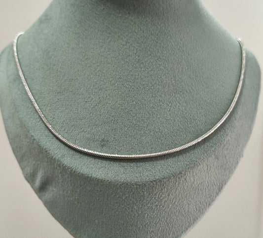 Antitarnish Unisex Solid Rope Chain Silver Plated