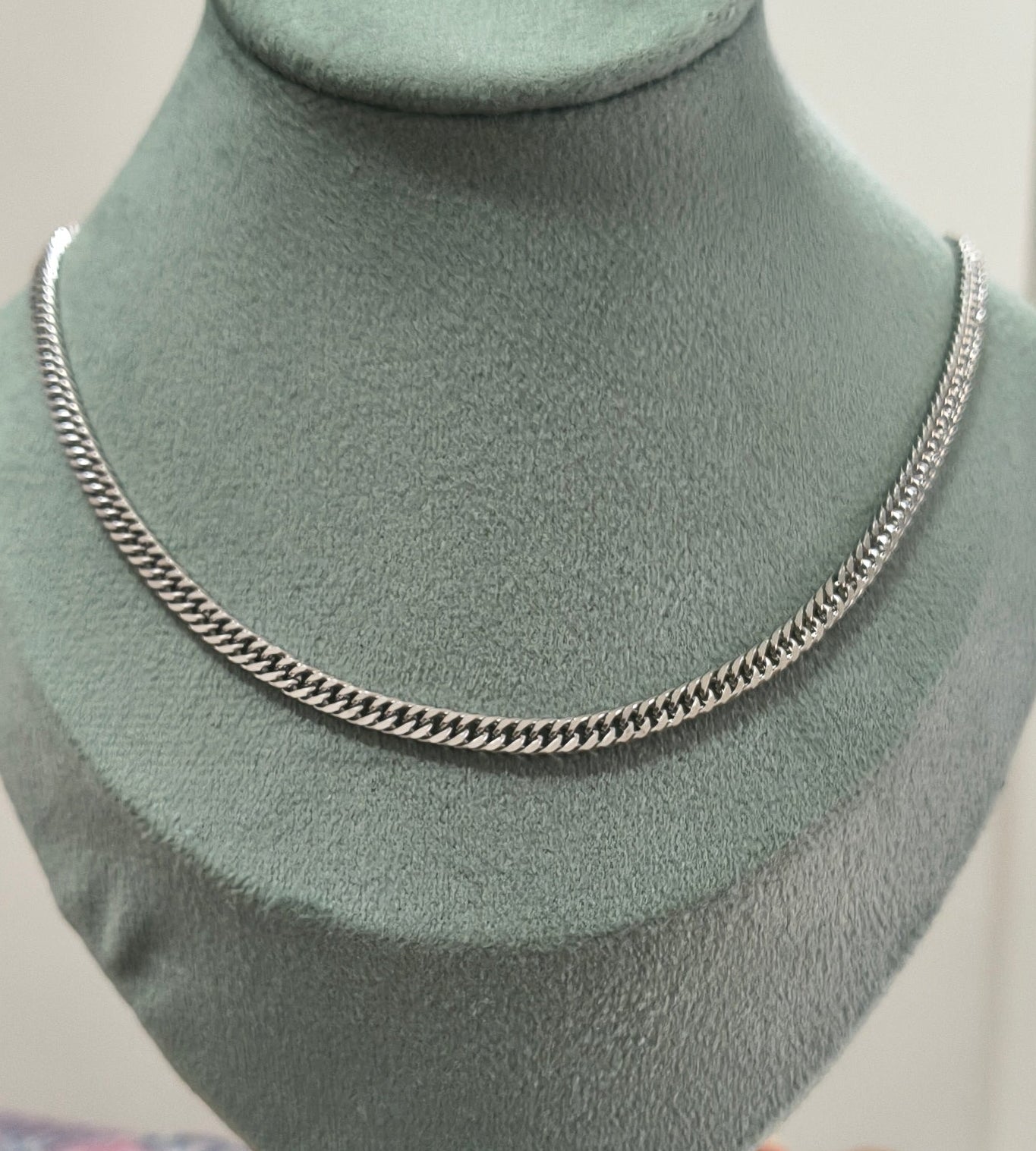 Antitarnish Unisex Stylish Curb Chain Silver Plated