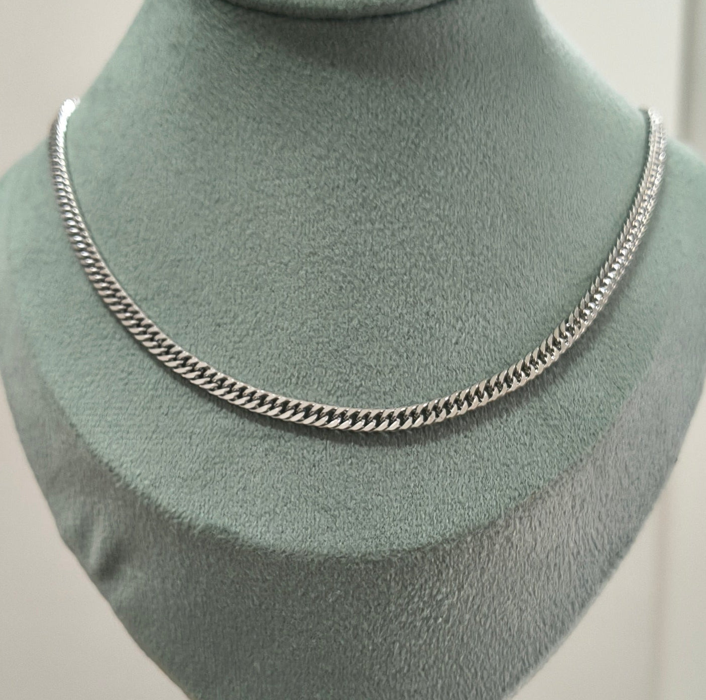 Antitarnish Unisex Stylish Curb Chain Silver Plated