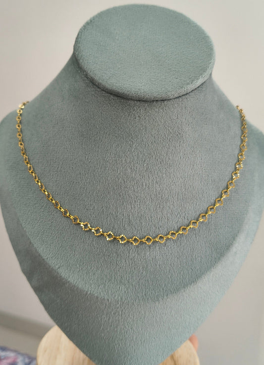Antitarnish Vintage Flexible Chain Necklace 18K Gold Plated