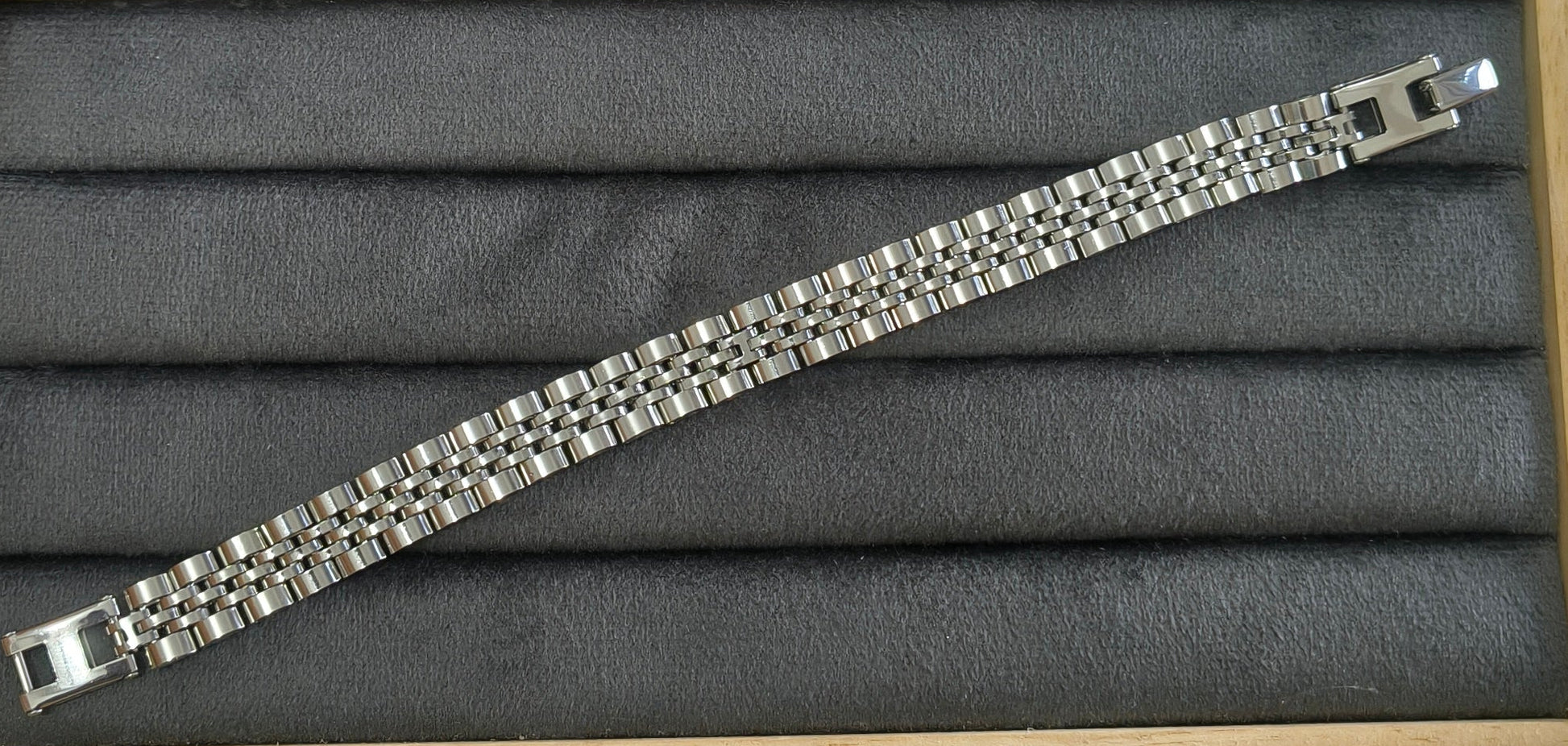Antitarnish Watch Strap Luxury Chain Bracelet Silver Plated