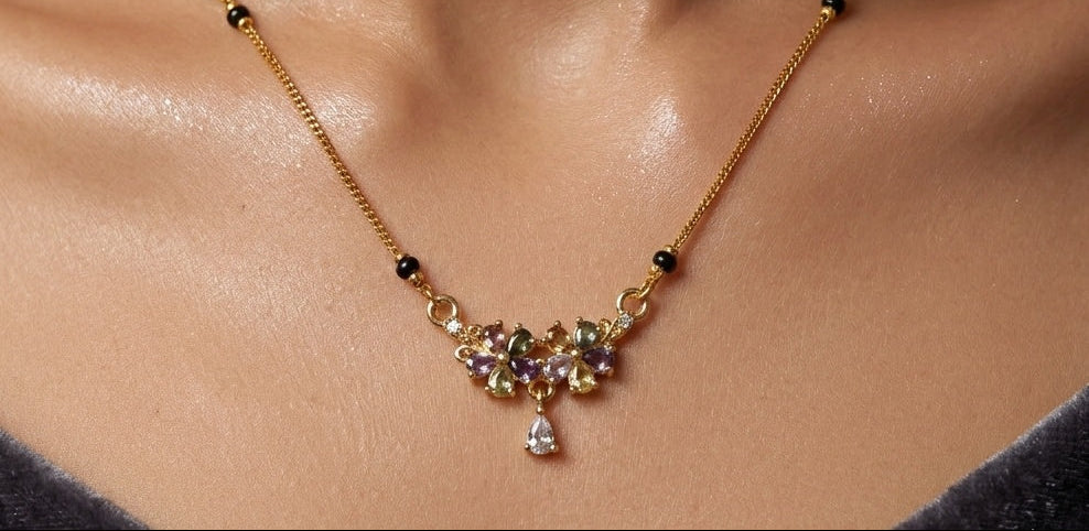 Daily Wear Mangalsutra Premium Blossom Pendant