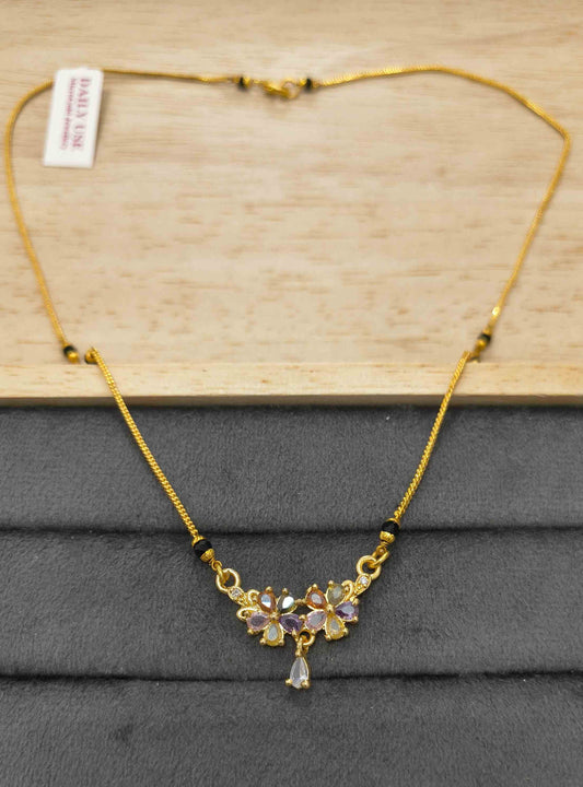 Daily Wear Mangalsutra Premium Blossom Pendant