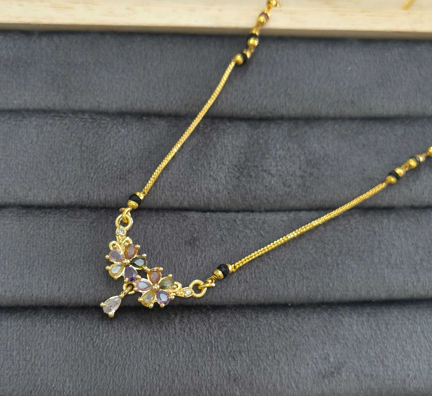 Daily Wear Mangalsutra Premium Blossom Pendant