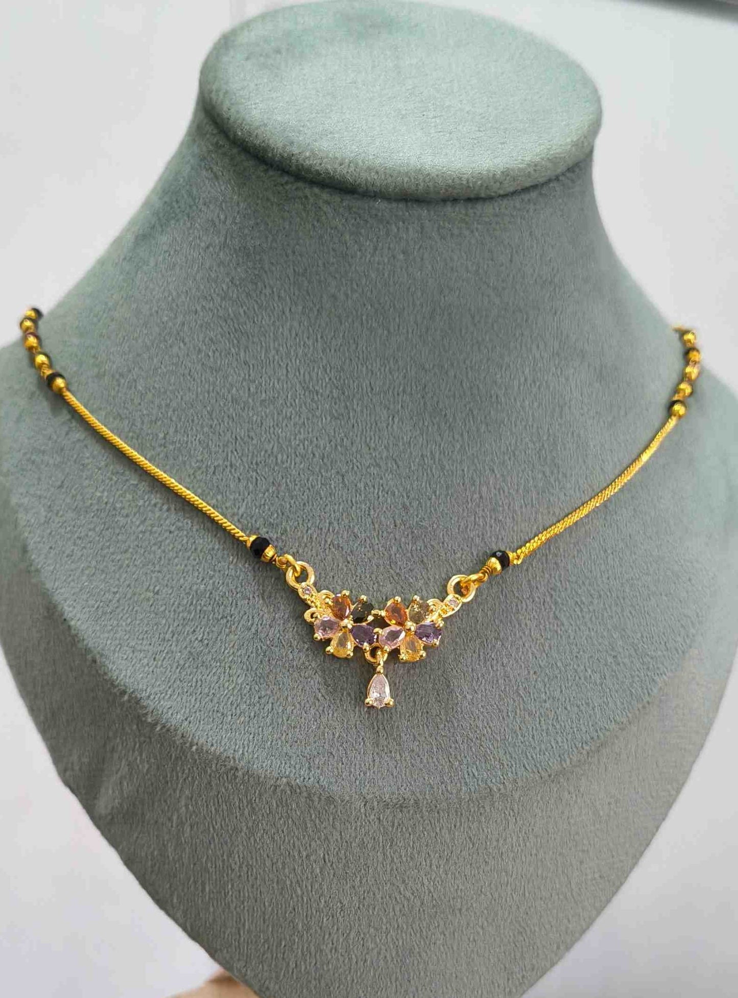 Daily Wear Mangalsutra Premium Blossom Pendant