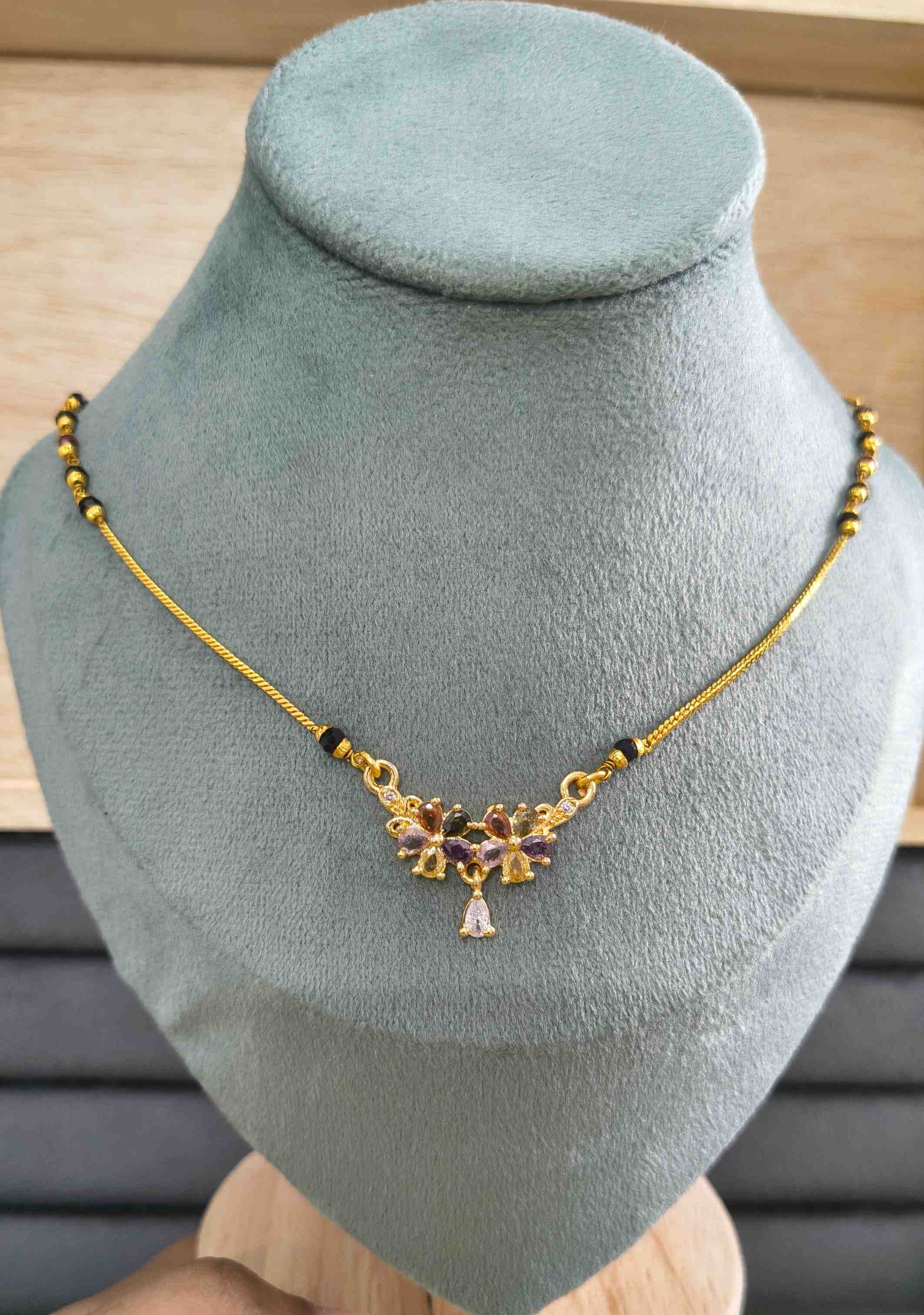 Daily Wear Mangalsutra Premium Blossom Pendant