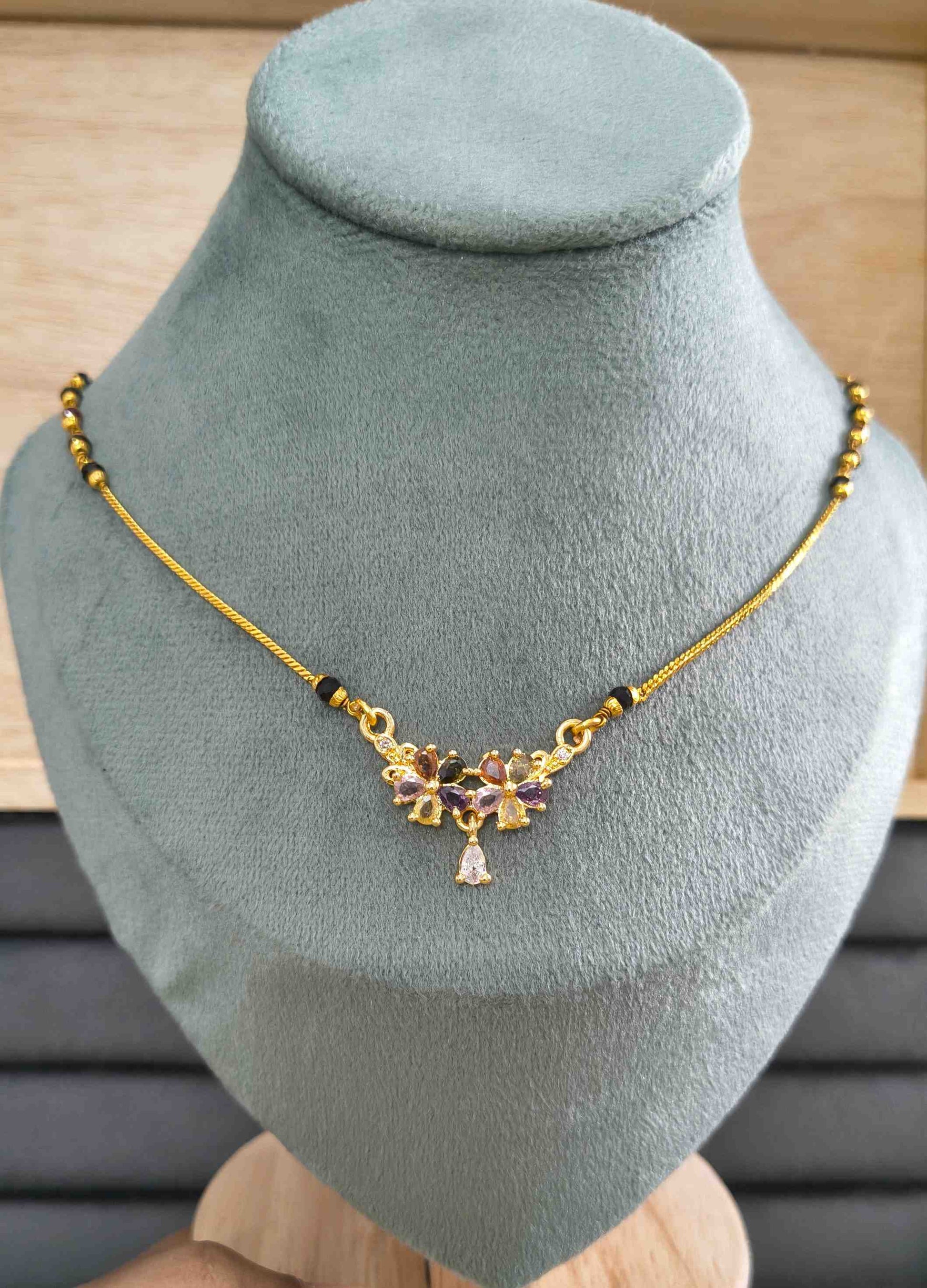 Daily Wear Mangalsutra Premium Blossom Pendant