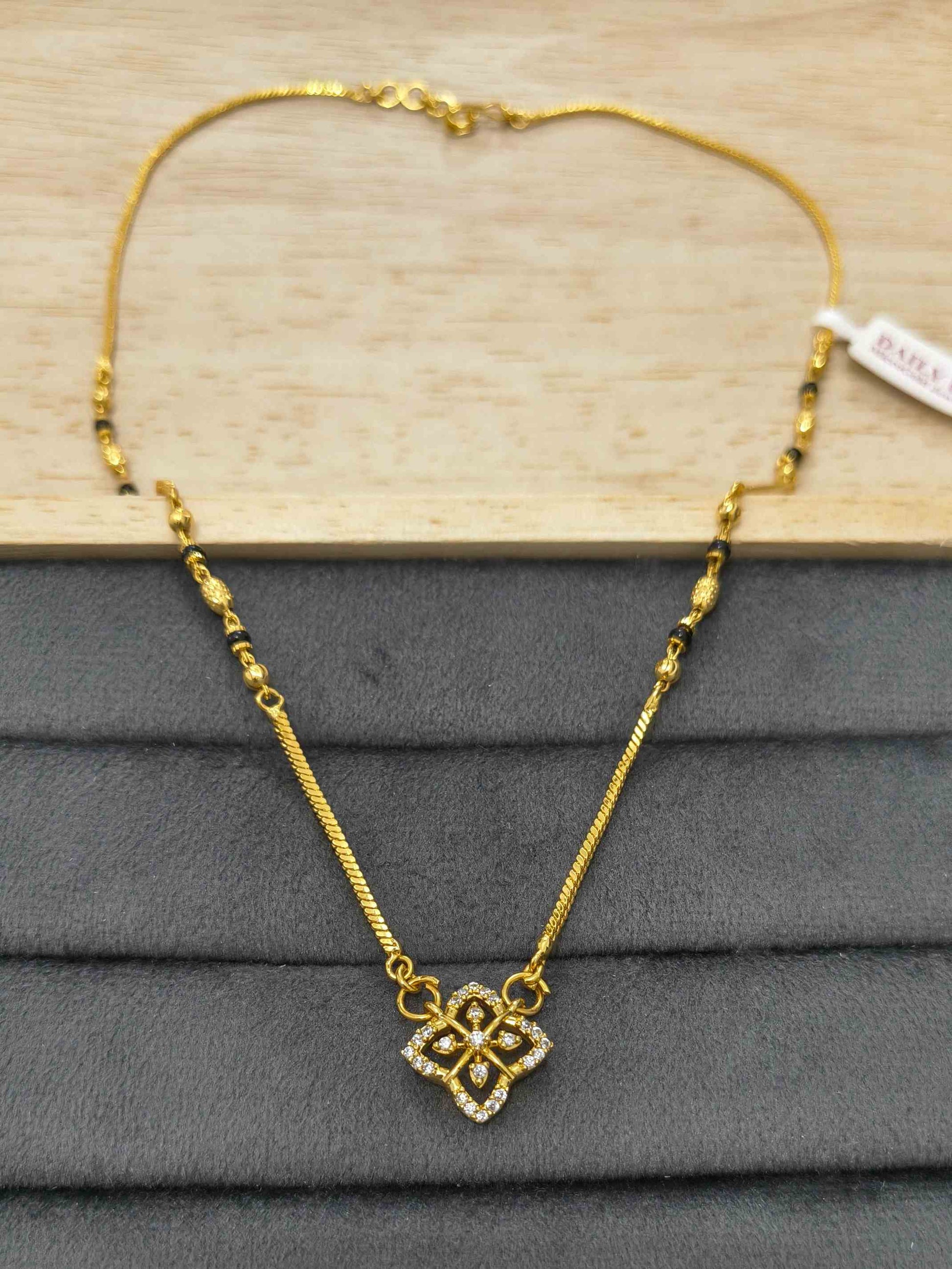 Daily Wear Mangalsutra Premium Star Glaze Pendant