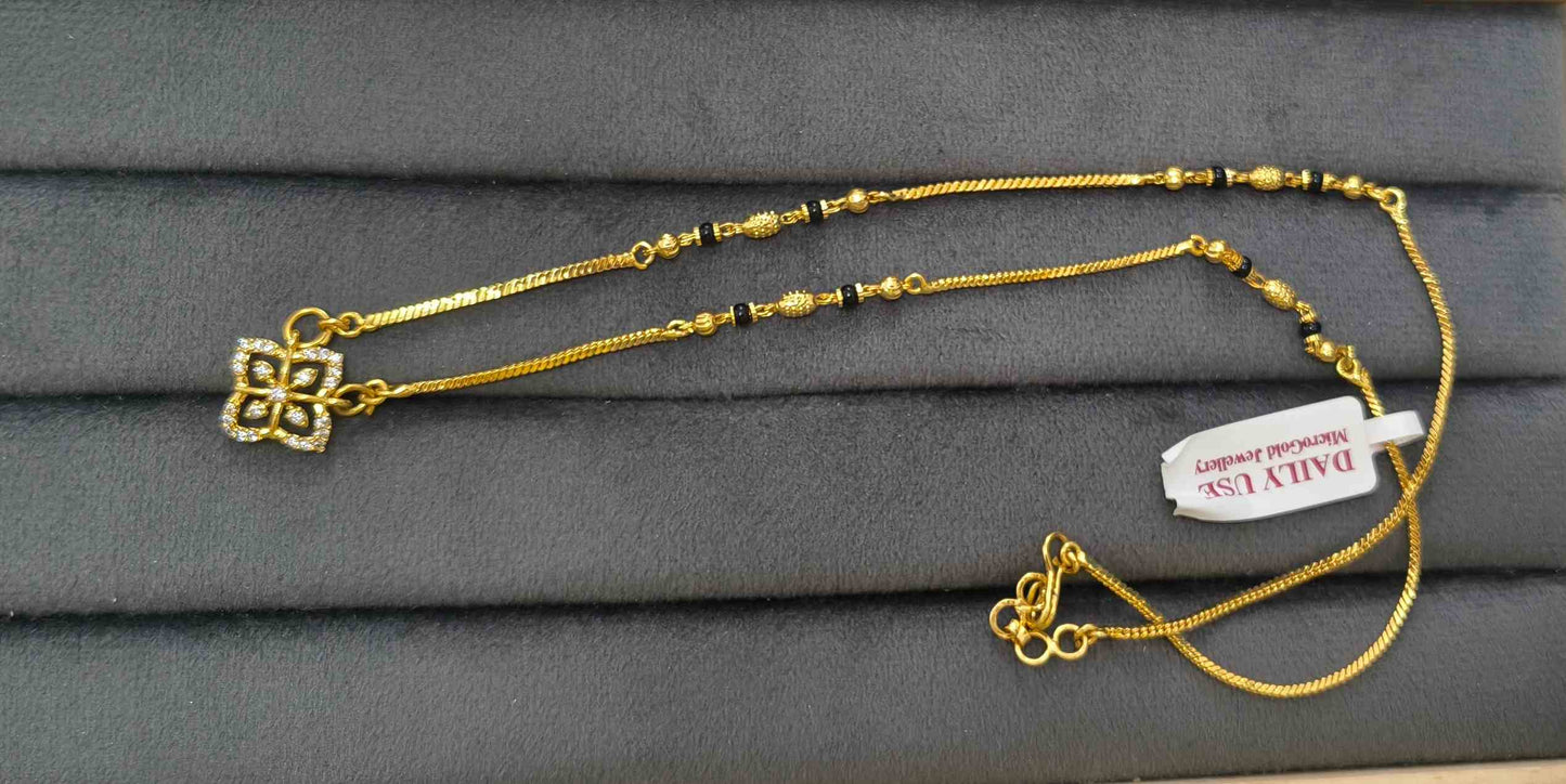 Daily Wear Mangalsutra Premium Star Glaze Pendant