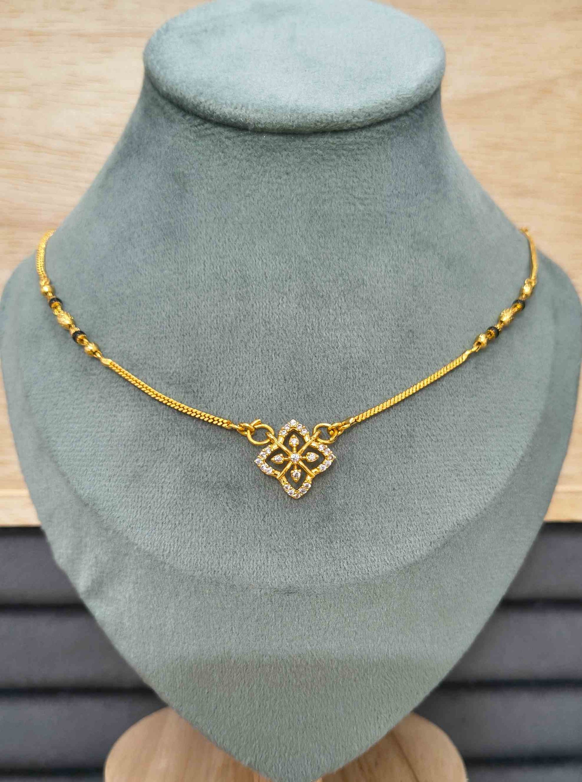 Daily Wear Mangalsutra Premium Star Glaze Pendant