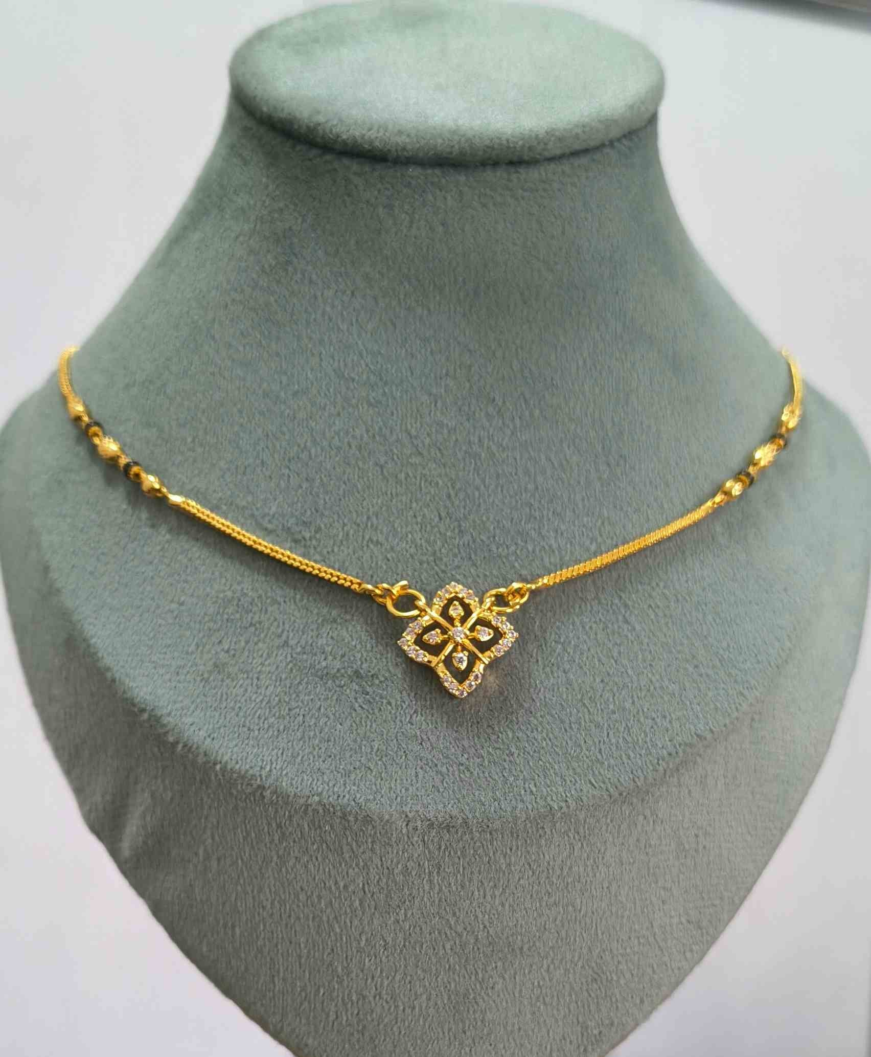 Daily Wear Mangalsutra Premium Star Glaze Pendant