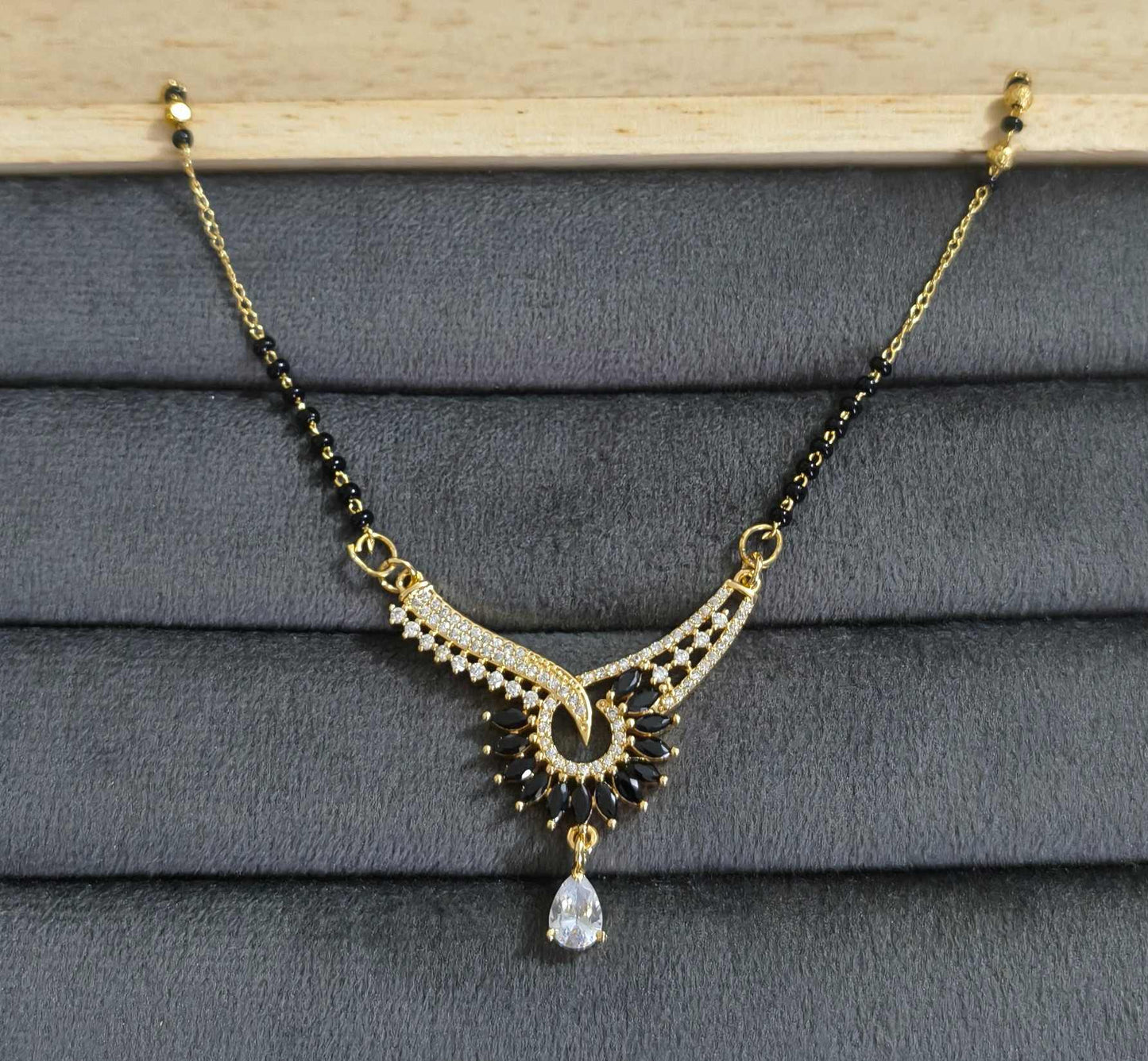 Daily Wear&nbsp;Premium Anti Tarnish Mangalsutra Heavy Pendant 18K Gold Plated