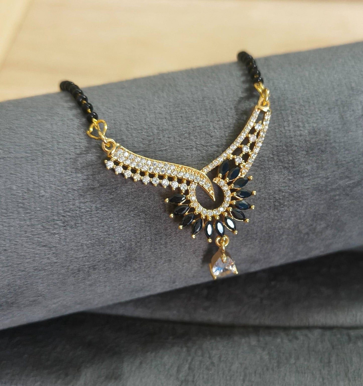 Daily Wear&nbsp;Premium Anti Tarnish Mangalsutra Heavy Pendant 18K Gold Plated