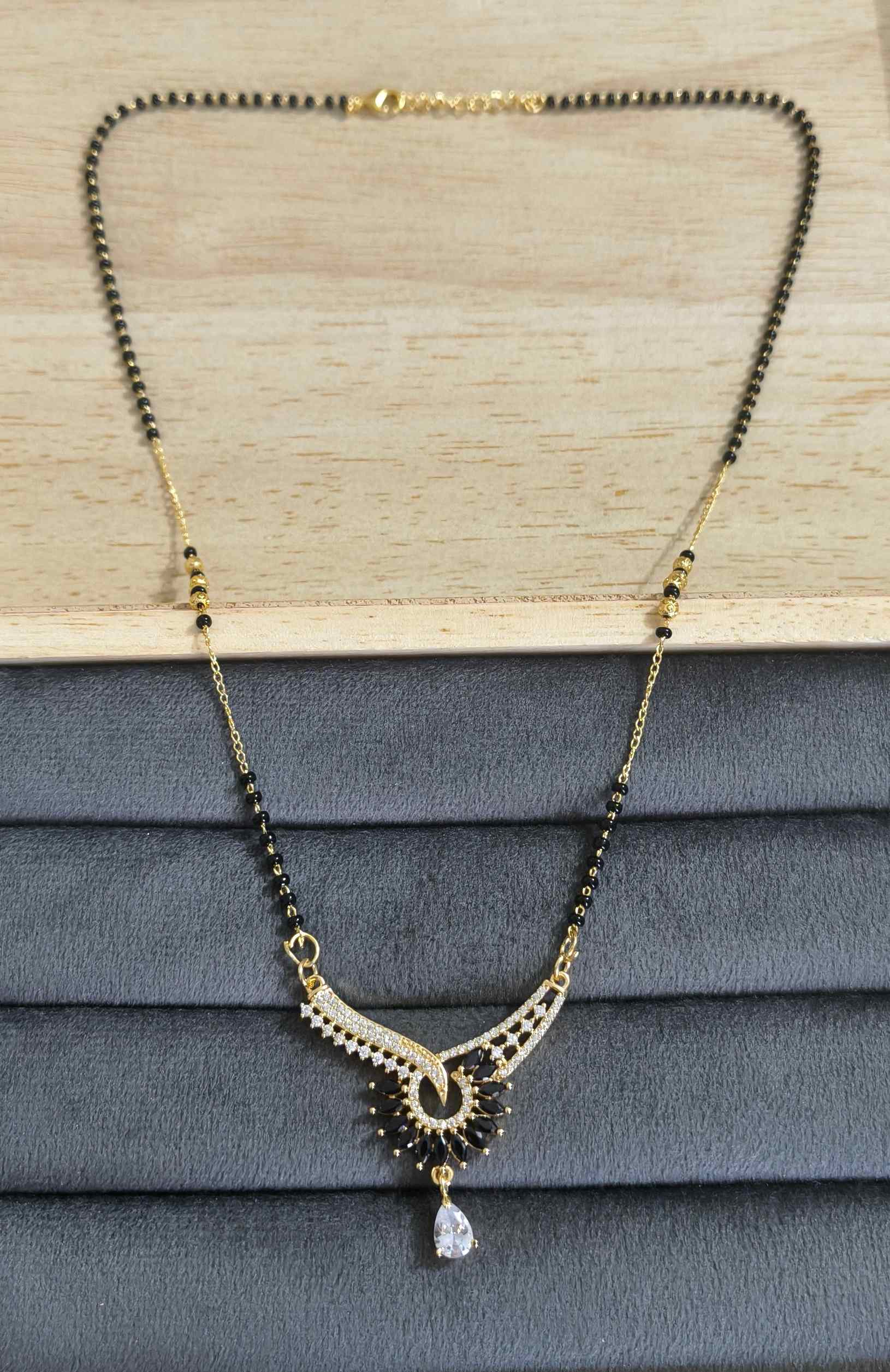 Daily Wear&nbsp;Premium Anti Tarnish Mangalsutra Heavy Pendant 18K Gold Plated