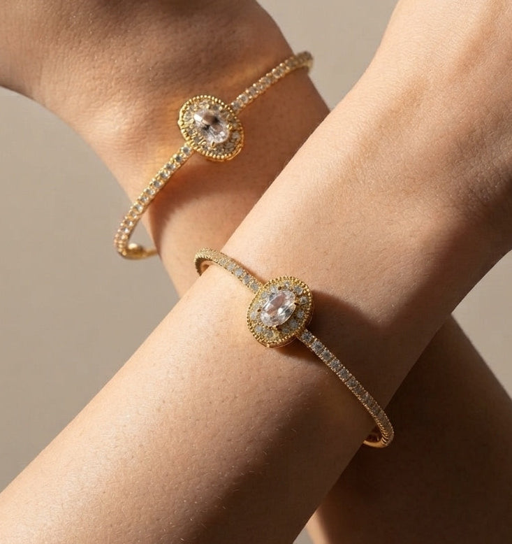 Fancy Bangles Set Premium Gold Plated