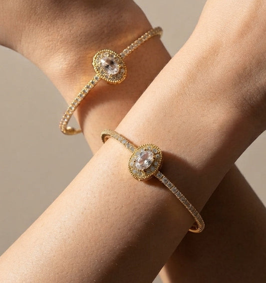 Fancy Bangles Set Premium Gold Plated