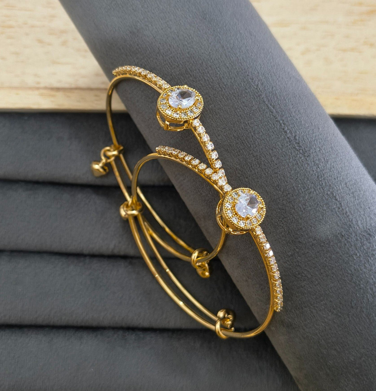 Fancy Bangles Set Premium Gold Plated