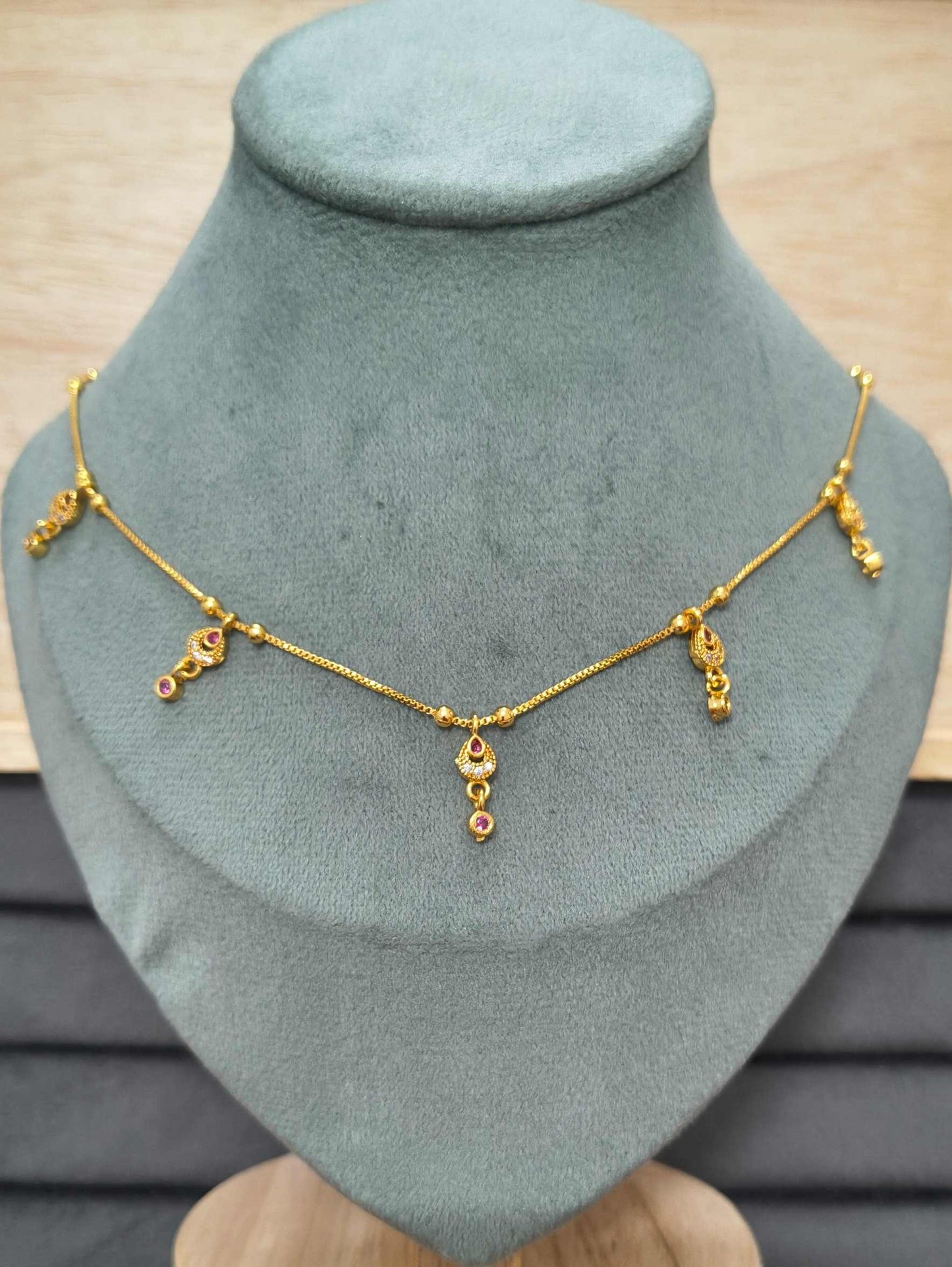 Fancy DailyWear Gold Plated Necklace with Elegant Charm