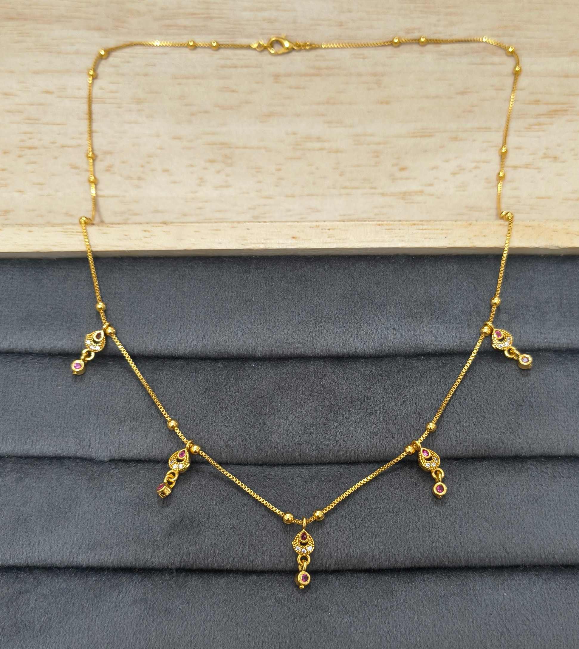 Fancy DailyWear Gold Plated Necklace with Elegant Charm