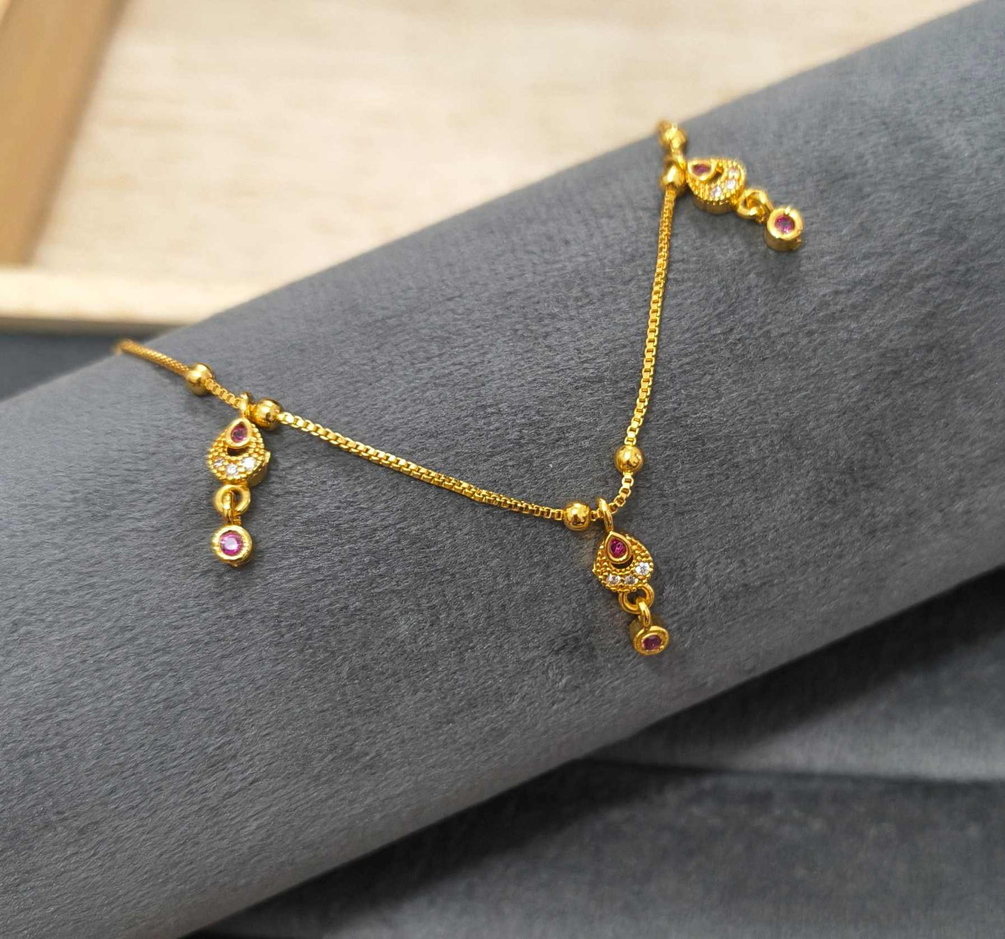 Fancy DailyWear Gold Plated Necklace with Elegant Charm