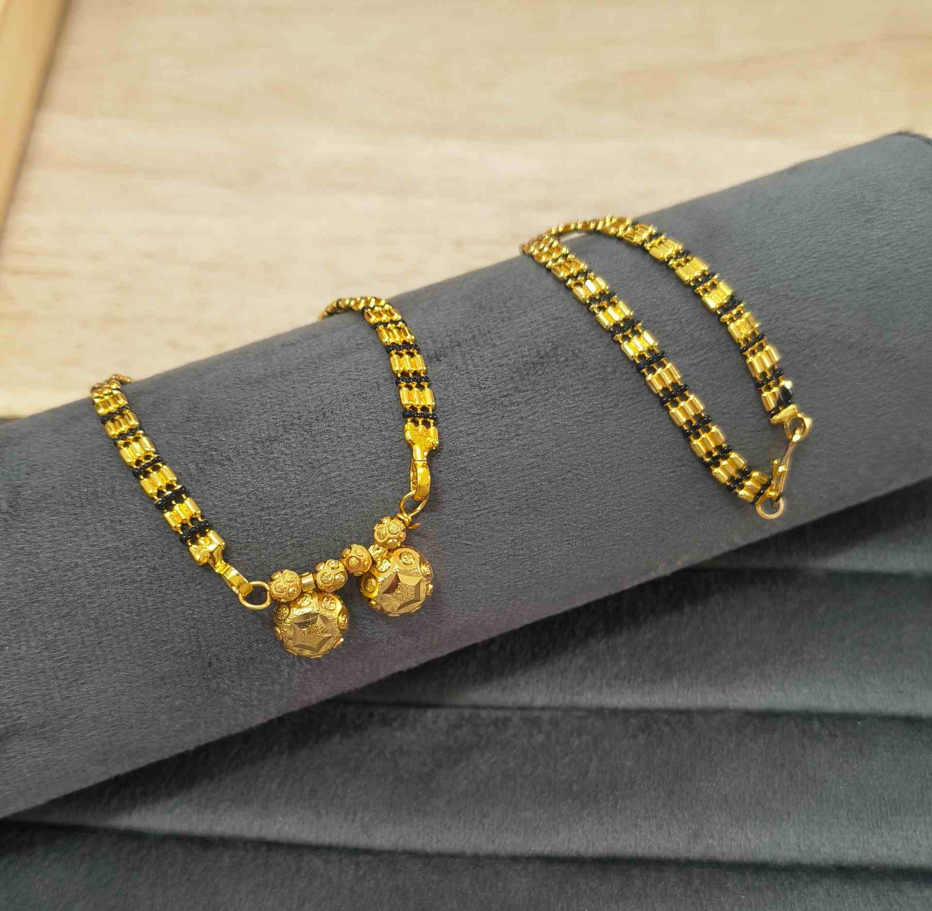 Fancy Mangalsutra Shiny Minimalist Traditional Wati Pendant