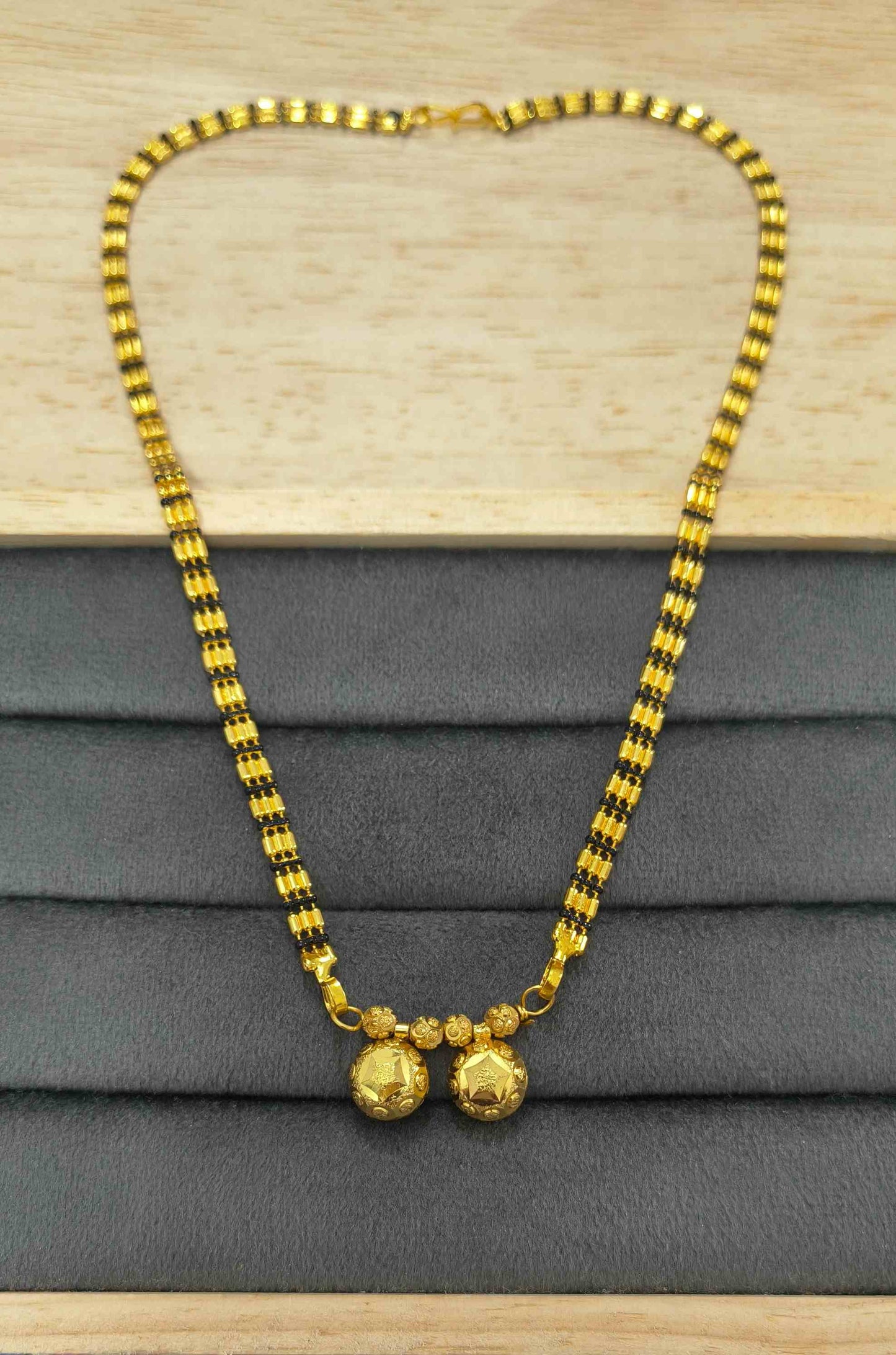 Fancy Mangalsutra Shiny Minimalist Traditional Wati Pendant