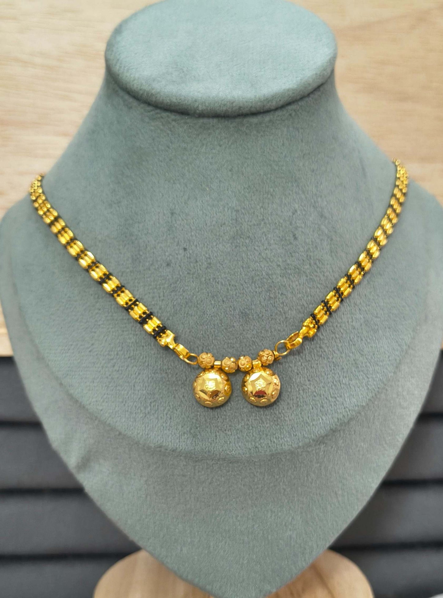 Fancy Mangalsutra Shiny Minimalist Traditional Wati Pendant
