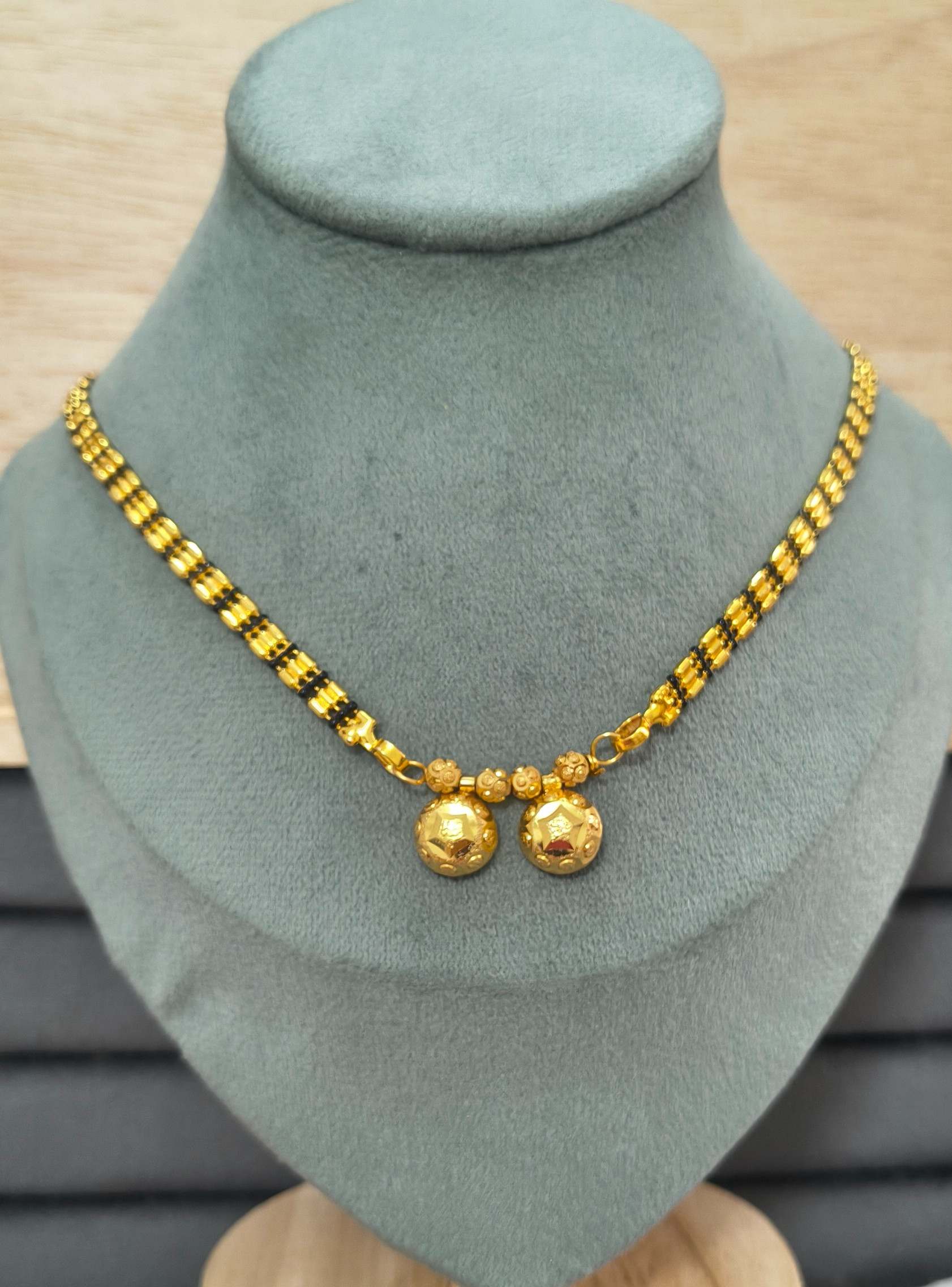 Fancy Mangalsutra Shiny Minimalist Traditional Wati Pendant