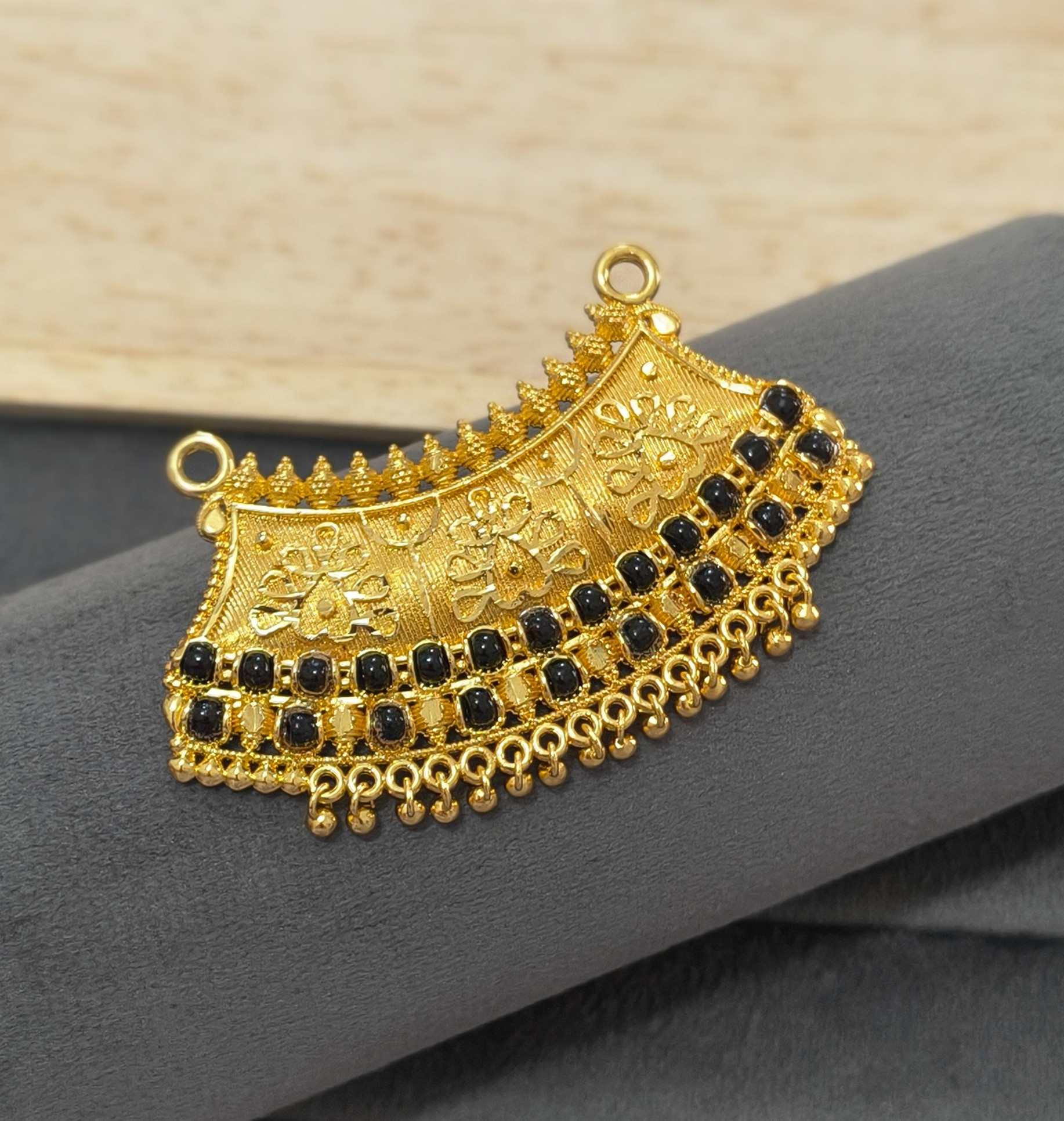 Fancy MicroGold Plated Traditional Pendant For Mangalsutra