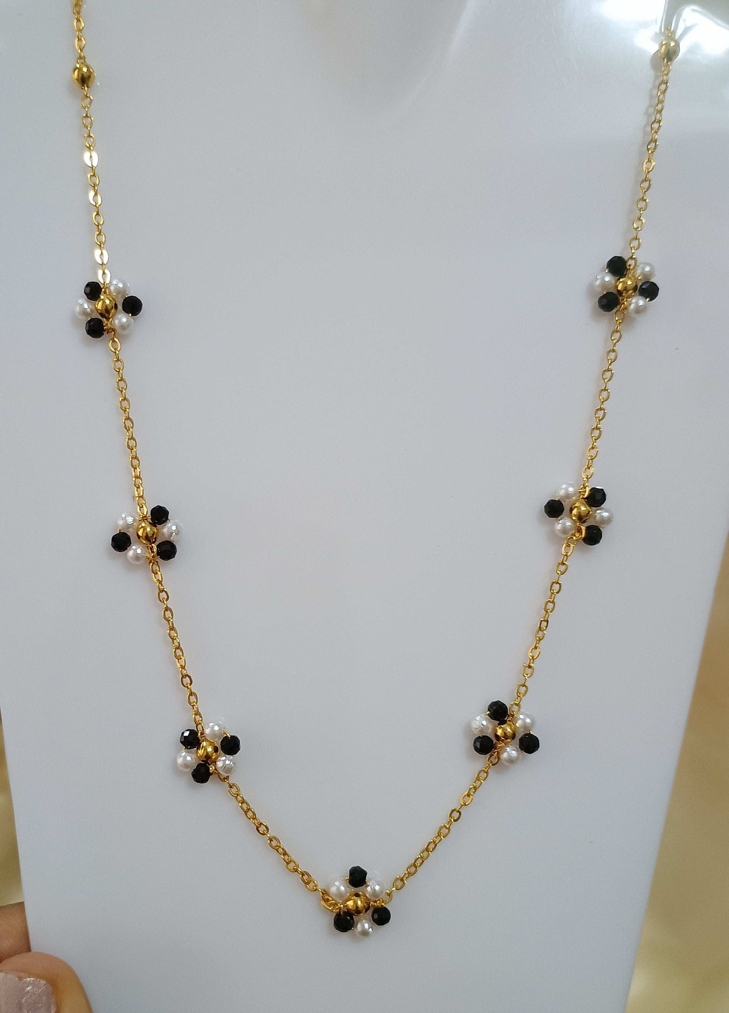 Gold Plated Floral Style Mangalsutra Chain 