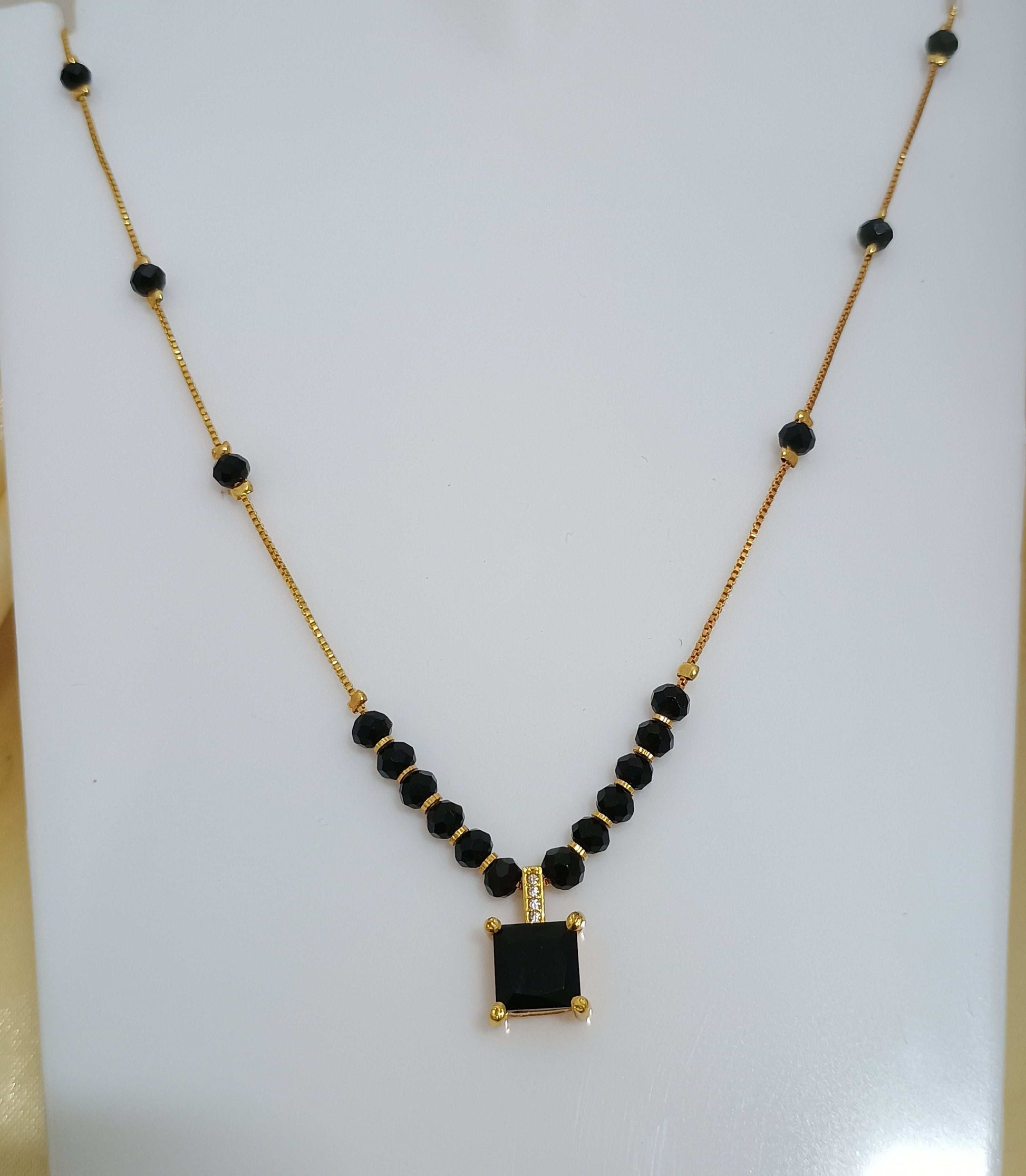 Gold Plated Modern Style Mangalsutra Chain