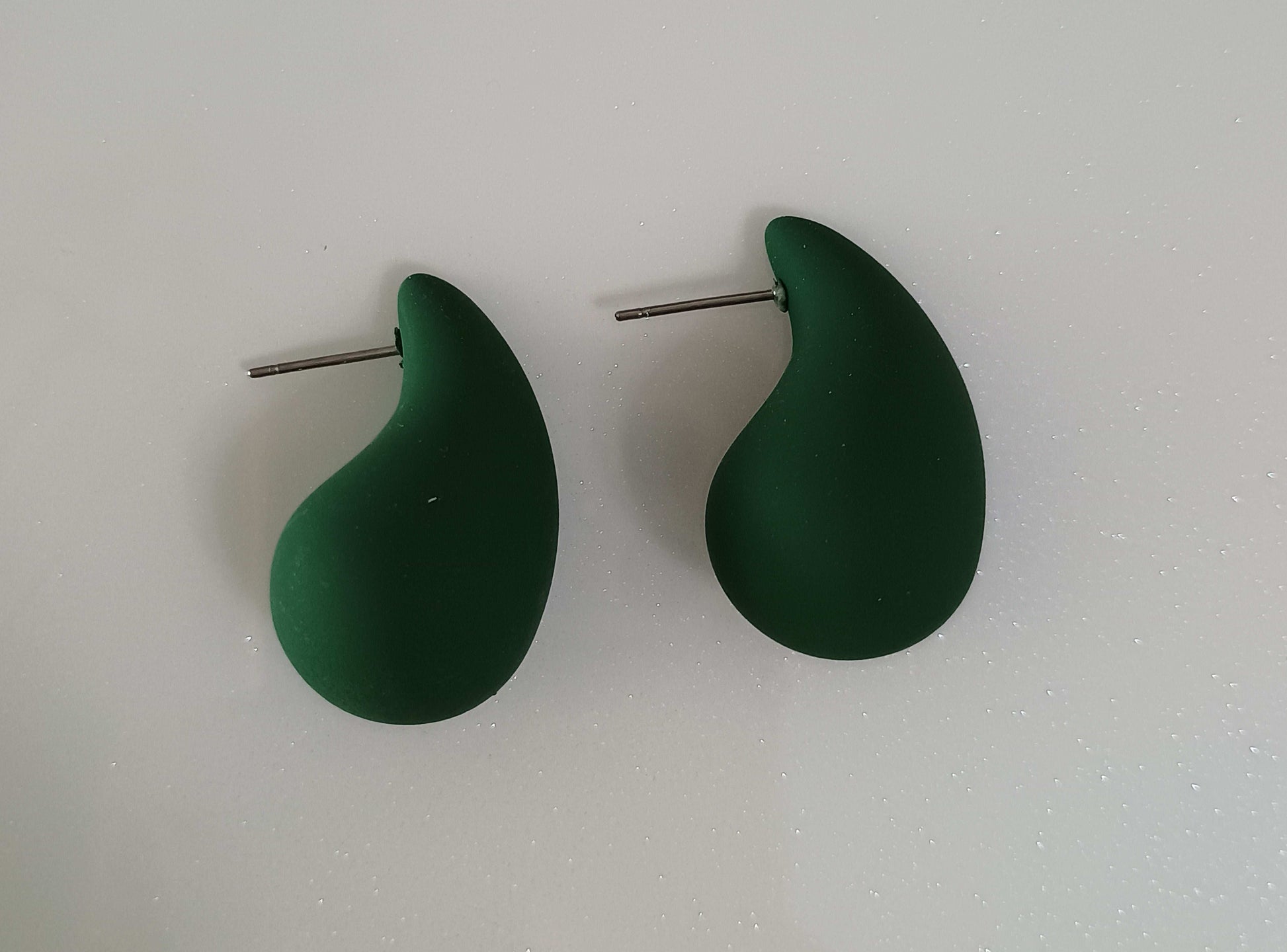 Premium Antitarnish Dark Green Bold Hoops- Fancy Earrings - Urban Era Jewel