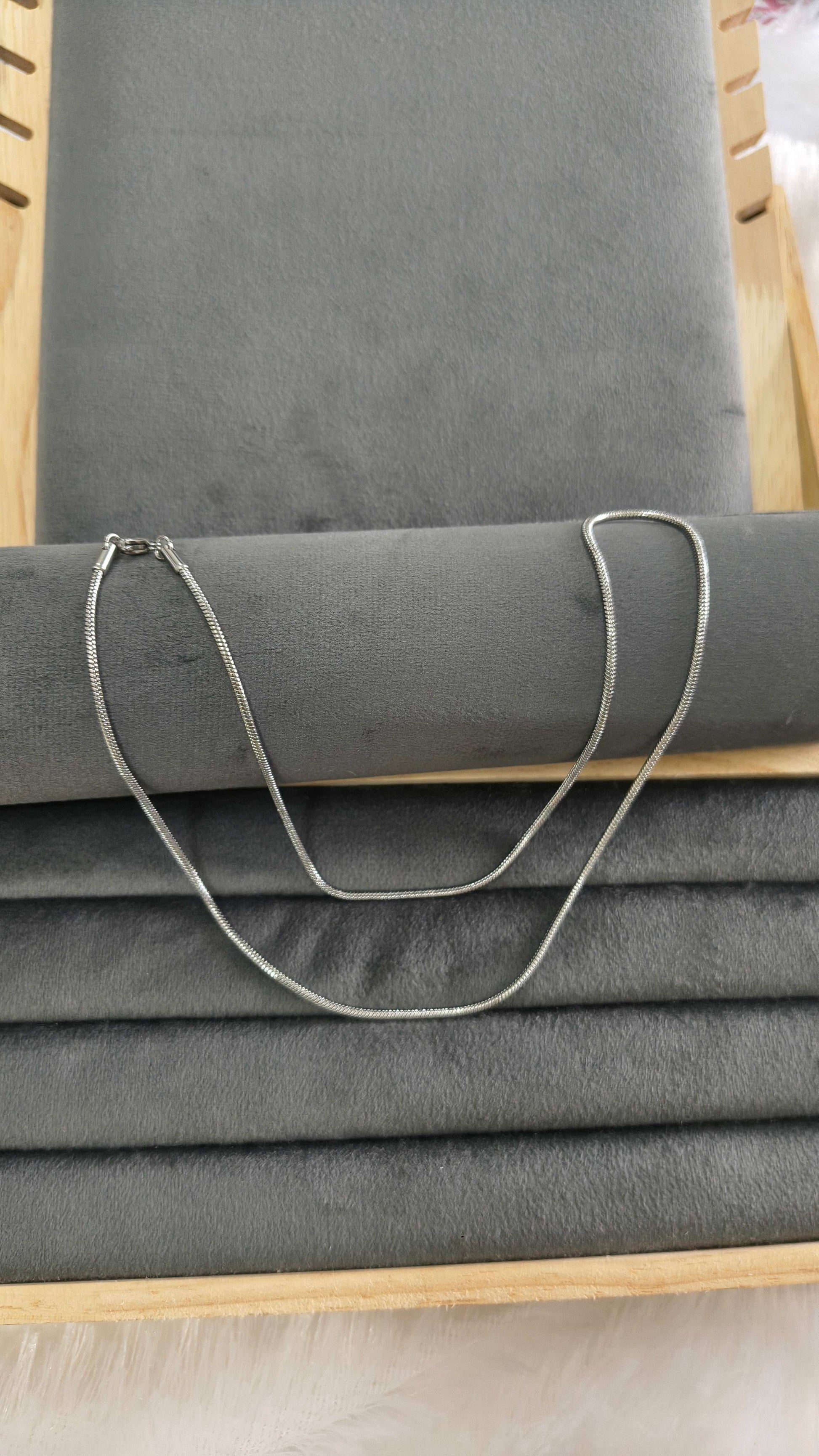 Antitarnish Unisex Solid Rope Chain Silver Plated