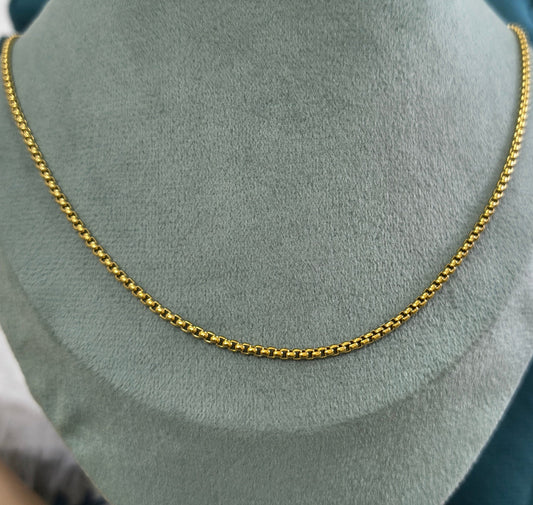 Antitarnish Men's Trendy Golden Chain 18K Gold Plated