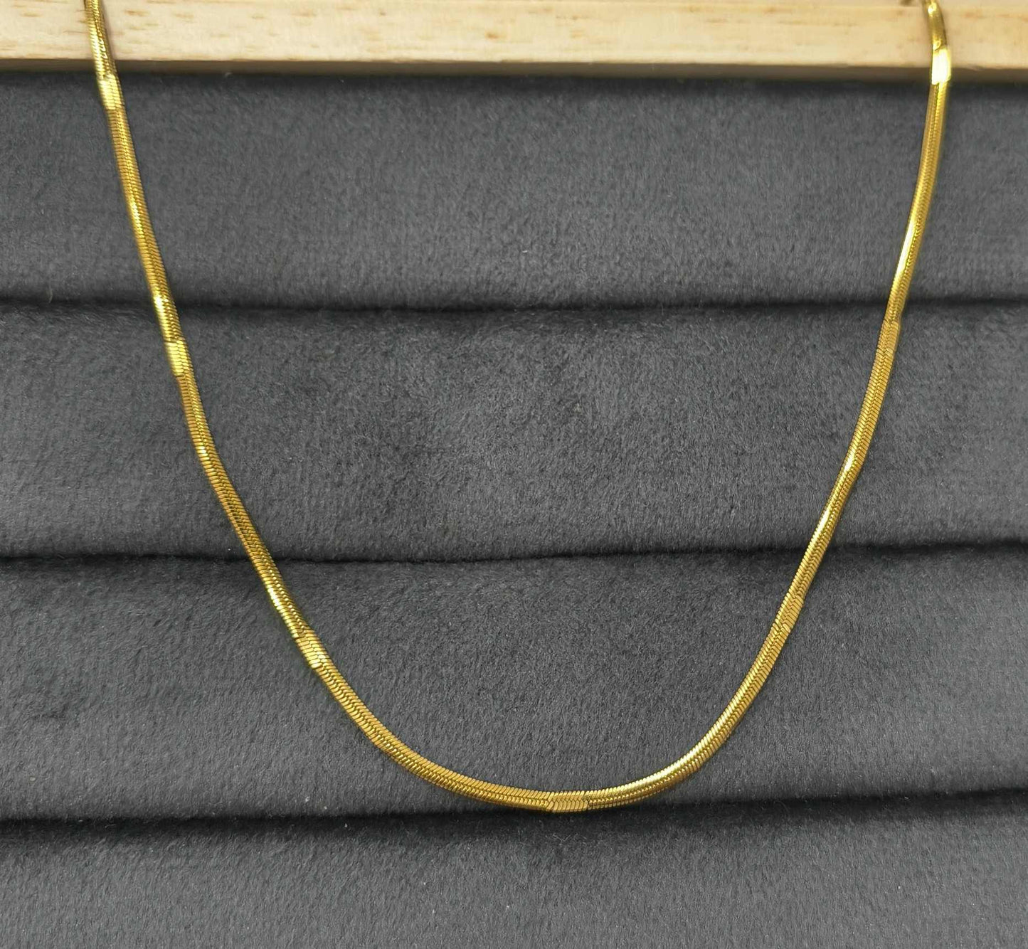 Anti Tarnish Necklace Star Snake Chain 18K Gold Plated