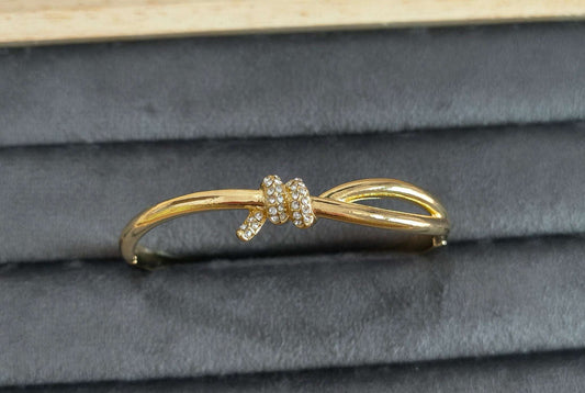Knot Style Bracelet Bangle 18K Gold Plated