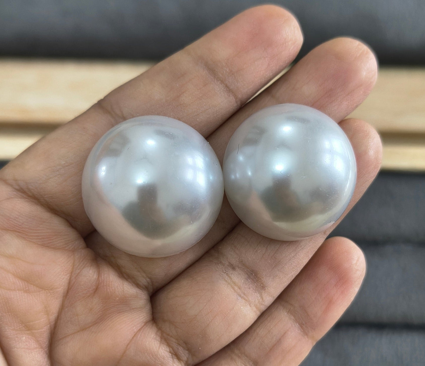 Korean Bold Statement Pearl Stud Earrings