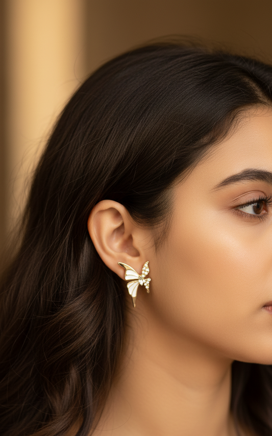 Korean Butterfly Ear studs Earrings For Women