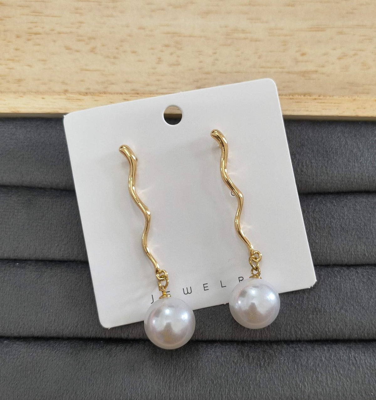 Korean Long Tassel Pearl Stone Stud Earrings For Women